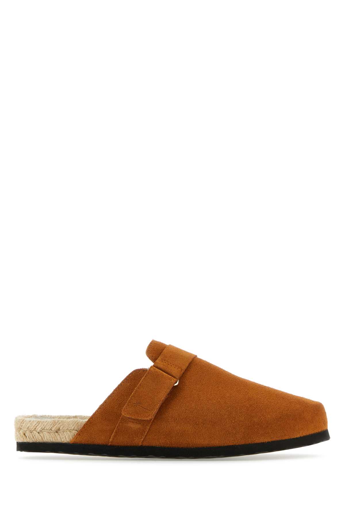 サンダル・ミュール MANEBI SS23 Camel suede Hamptons slippers (R39B0 CUERO) Manebi Camel Suede Hamptons Slippers | italist