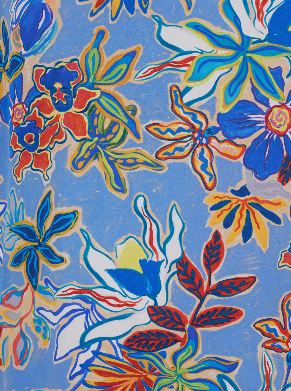 Momonì 'murui' Light Bluedress With All-over Floral Print In