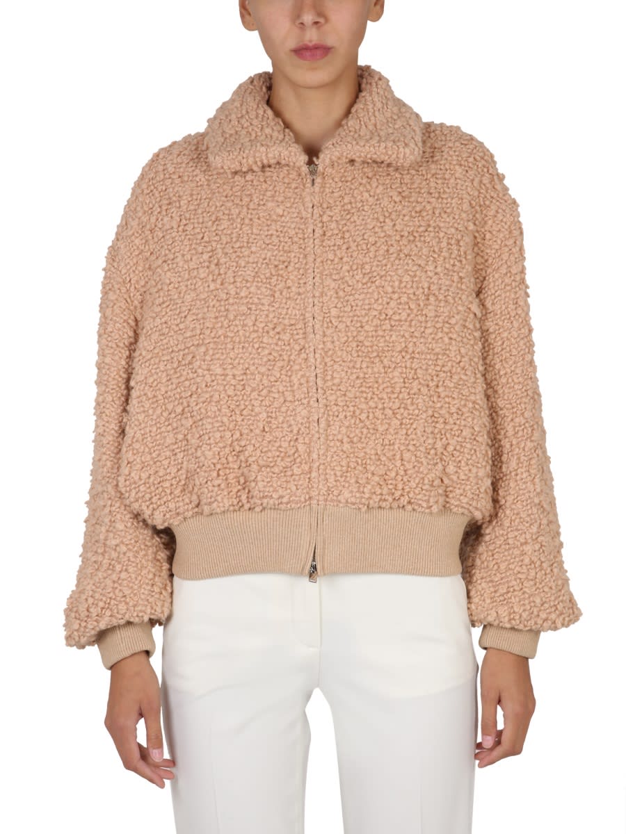 【関税&送料込】Stella Mccartney Wool Blend Oversize Bomber STELLA MCCARTNEY Oversized bomber jacket | NET-A-PORTER