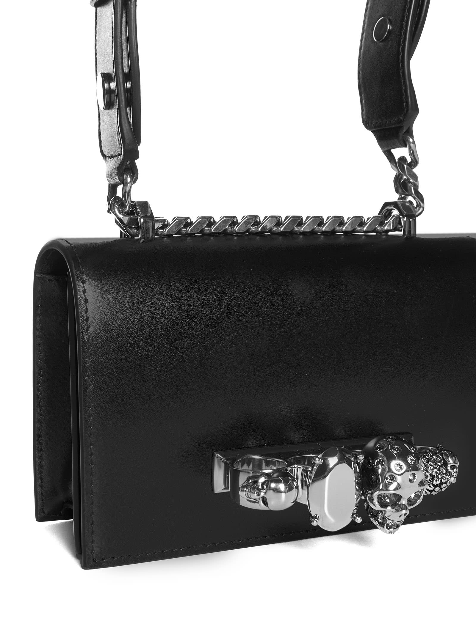 Alexander McQueen Mini Biker Jeweled Shoulder Bag | italist