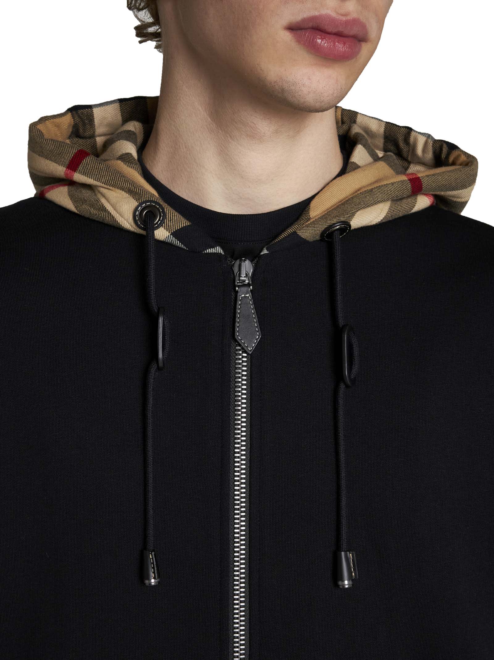 【BURBERRY】SAMUEL HOODIE◆8045006131471 BURBERRY Samuel Hoodie BLACK | Base Blu