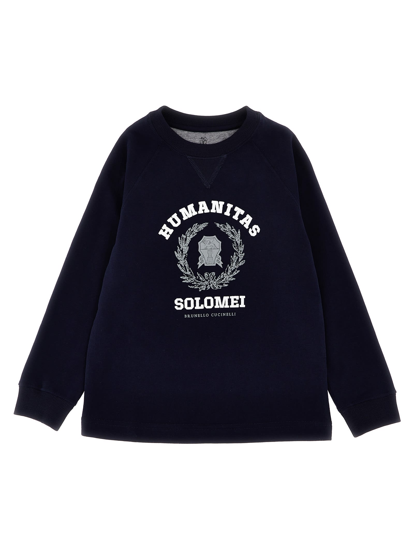 Brunello Cucinelli★素敵！Graphic Logo Crewneck Sweat Shirt Brunello Cucinelli Logo Print Sweatshirt | italist