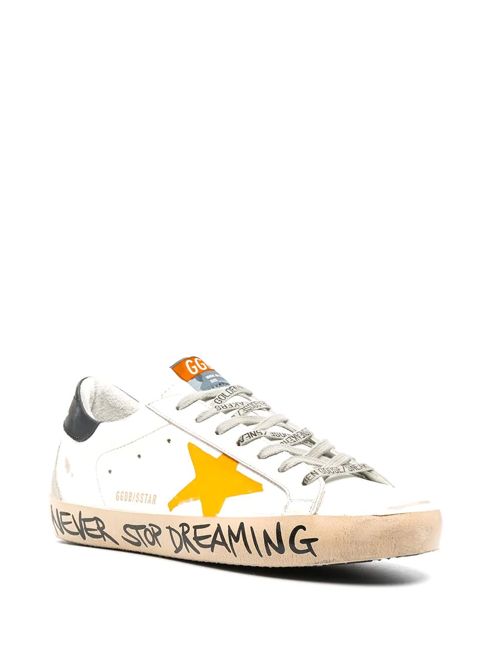 golden goose superstar never stop dreaming sneakers