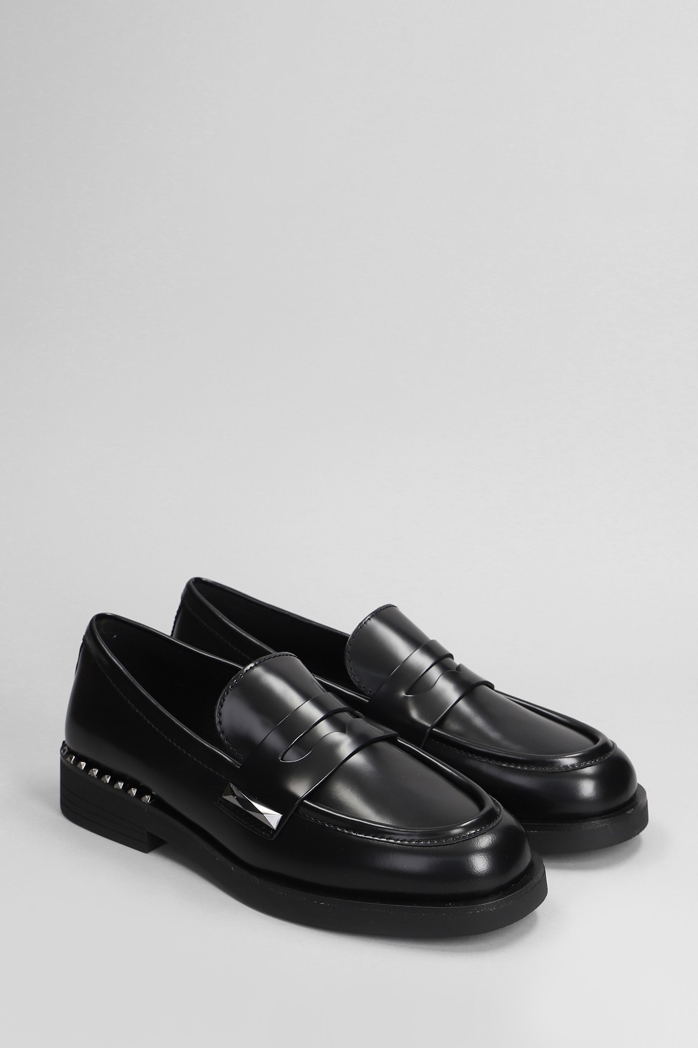 ローファー・オックスフォード ASH WHISPERSTU02 Loafers Mocassino Nero Con Studs Gun Ash Whisper Studs Loafers In Black Leather | italist, ALWAYS