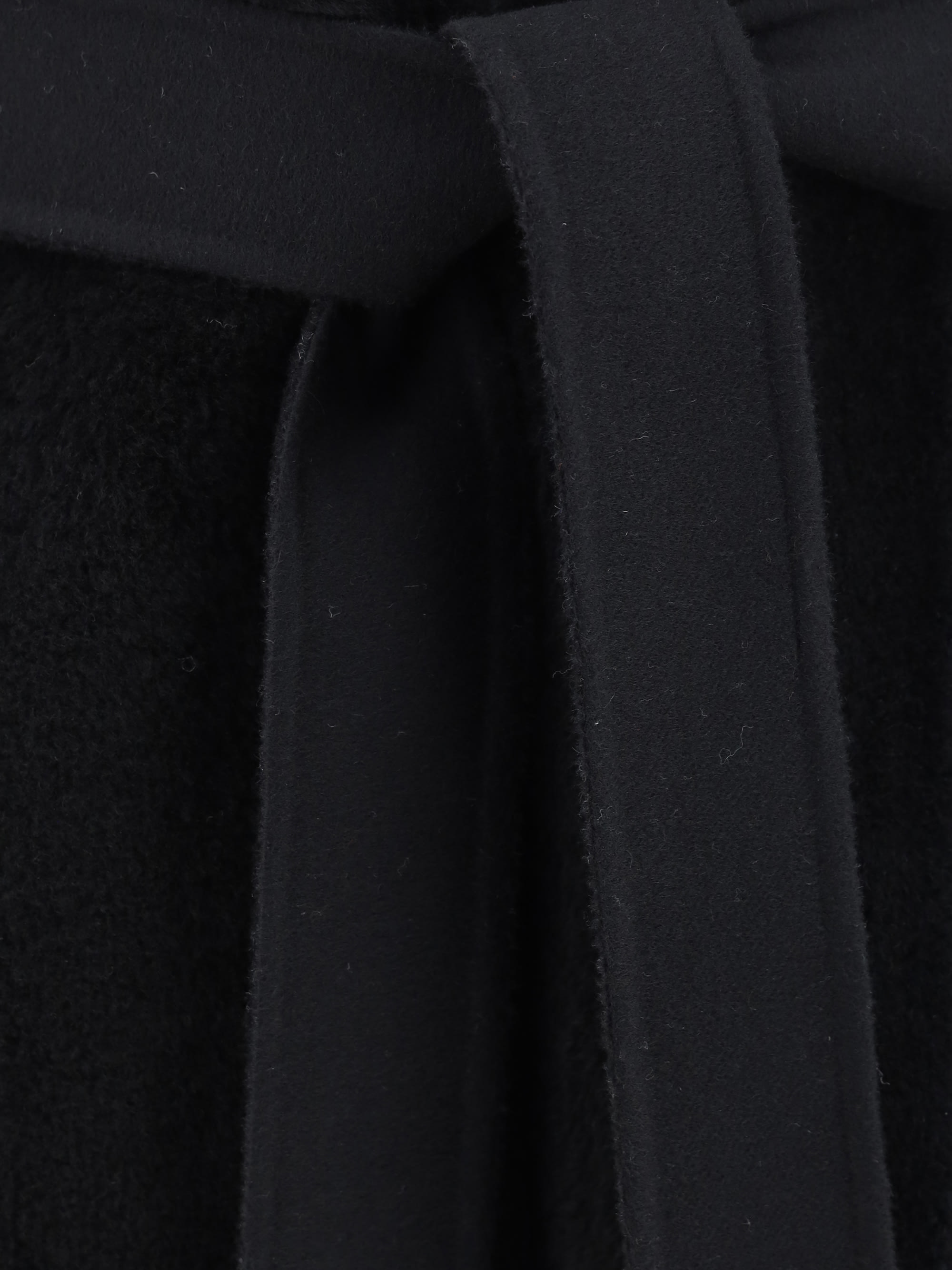 コート FENDI FW24 Black wool blend coat (FF6041ASZU F1FL8) Fendi Black Wool Blend Coat – LOZURI®