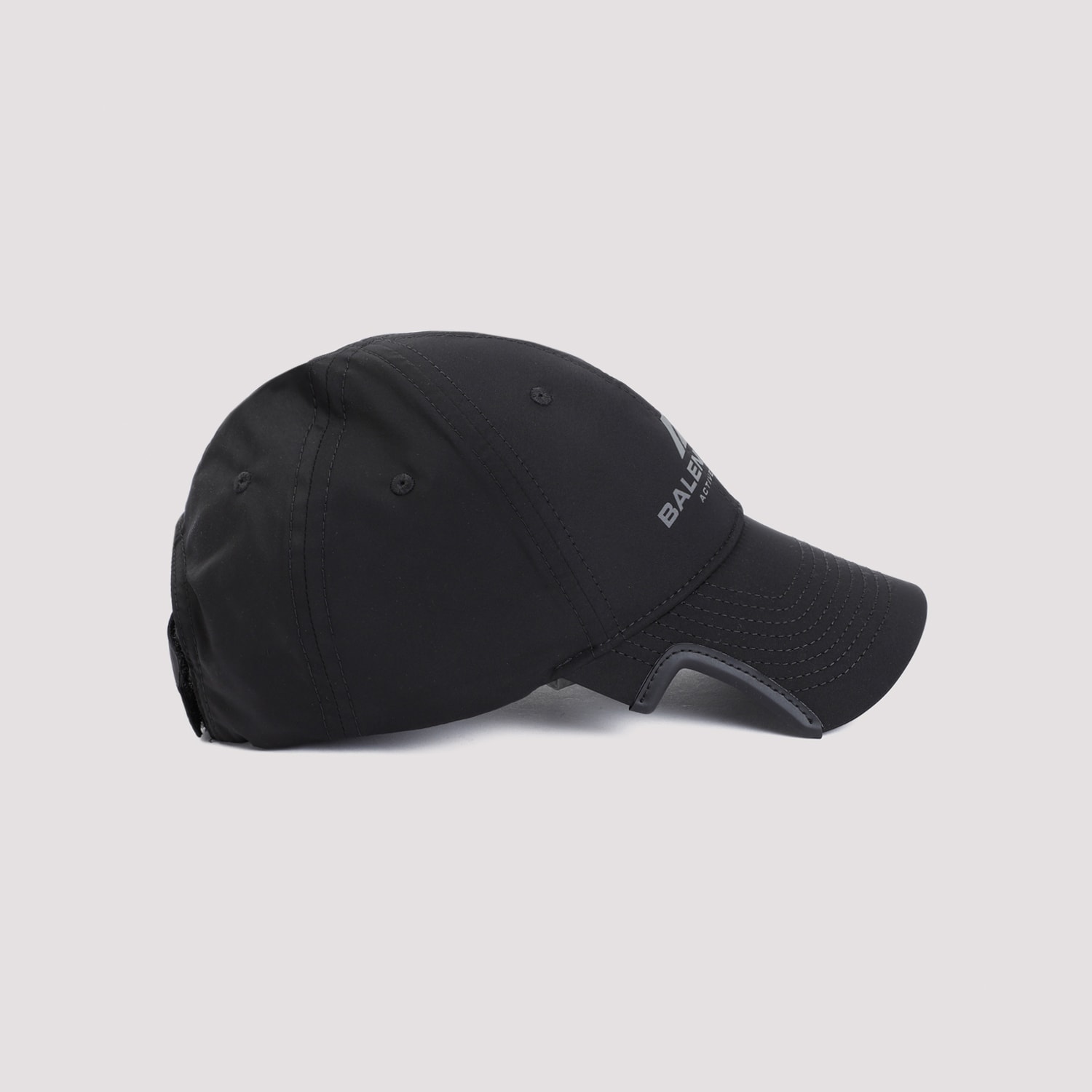 キャップ BALENCIAGA Black polyester baseball cap (7948914E3B1 1081) Balenciaga Polyester Cap 794891.4E3B1-1081 BLACK REFLECT