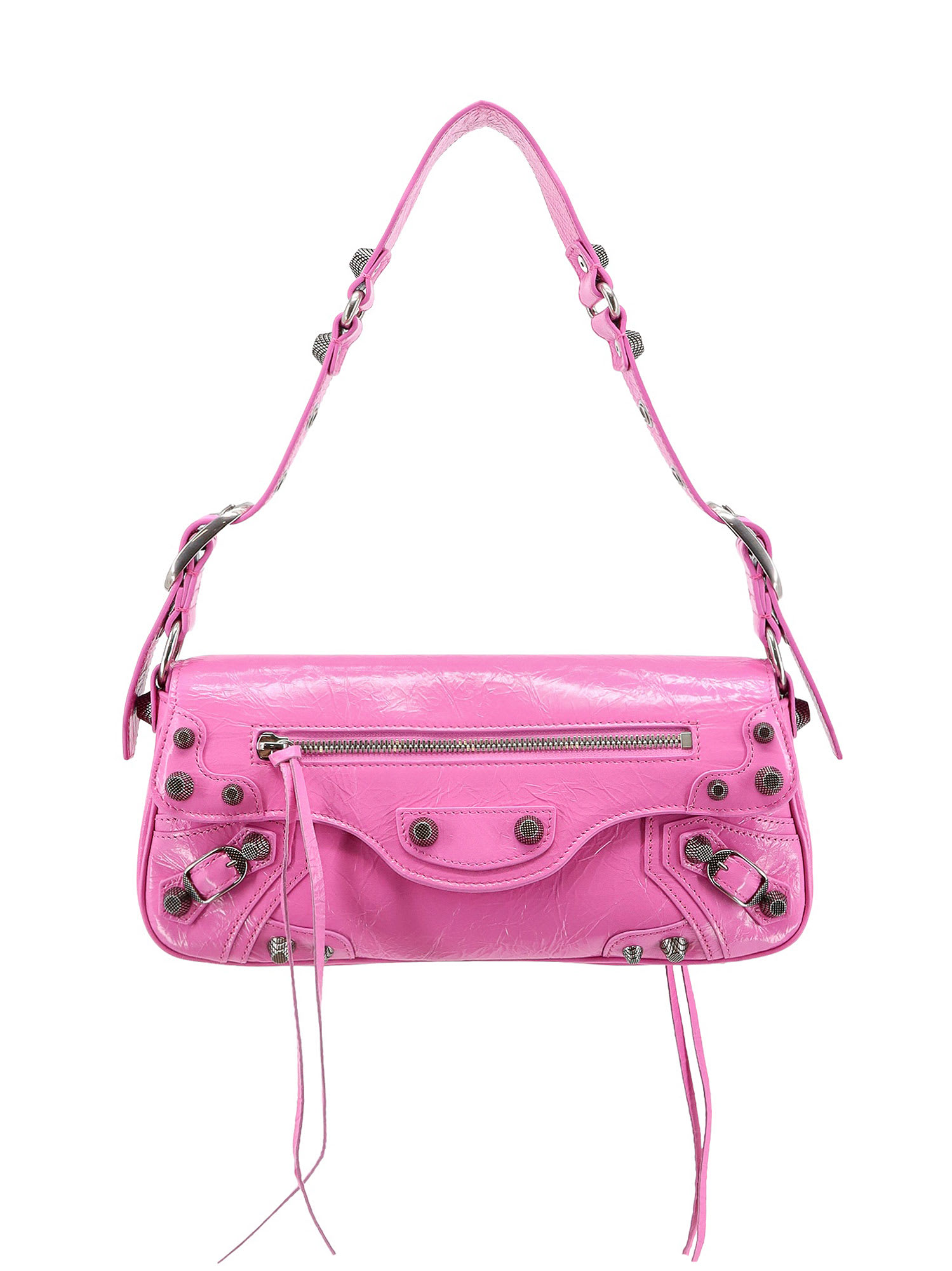 ショルダーバッグ・ポシェット Balenciaga Fuchsia Leather Small Le Cagole Sling Shoulder Ba Balenciaga Fuchsia Leather Small Le Cagole Sling Shoulder