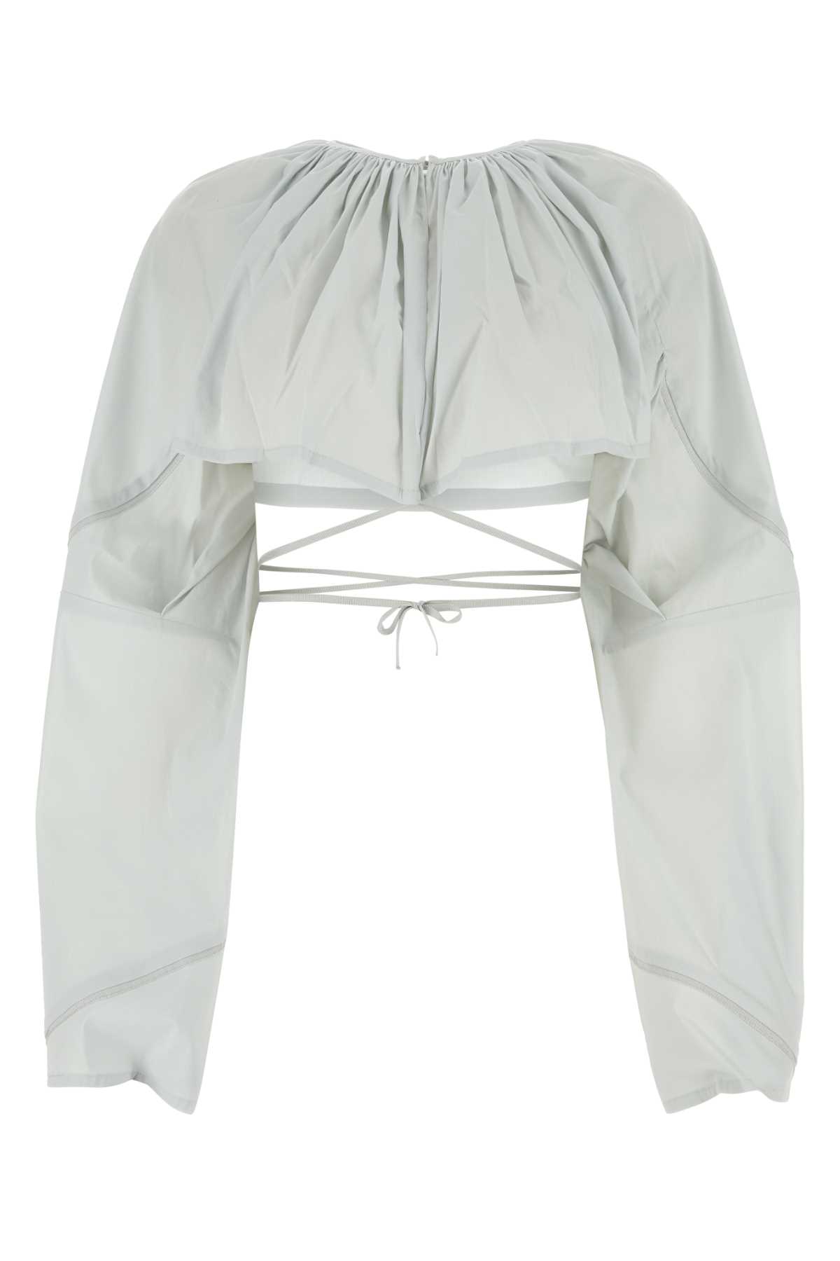 Tシャツ・カットソー KIKO KOSTADINOV Light grey stretch cotton blend blouse Kiko Kostadinov Light Grey Stretch Cotton Blend Blouse