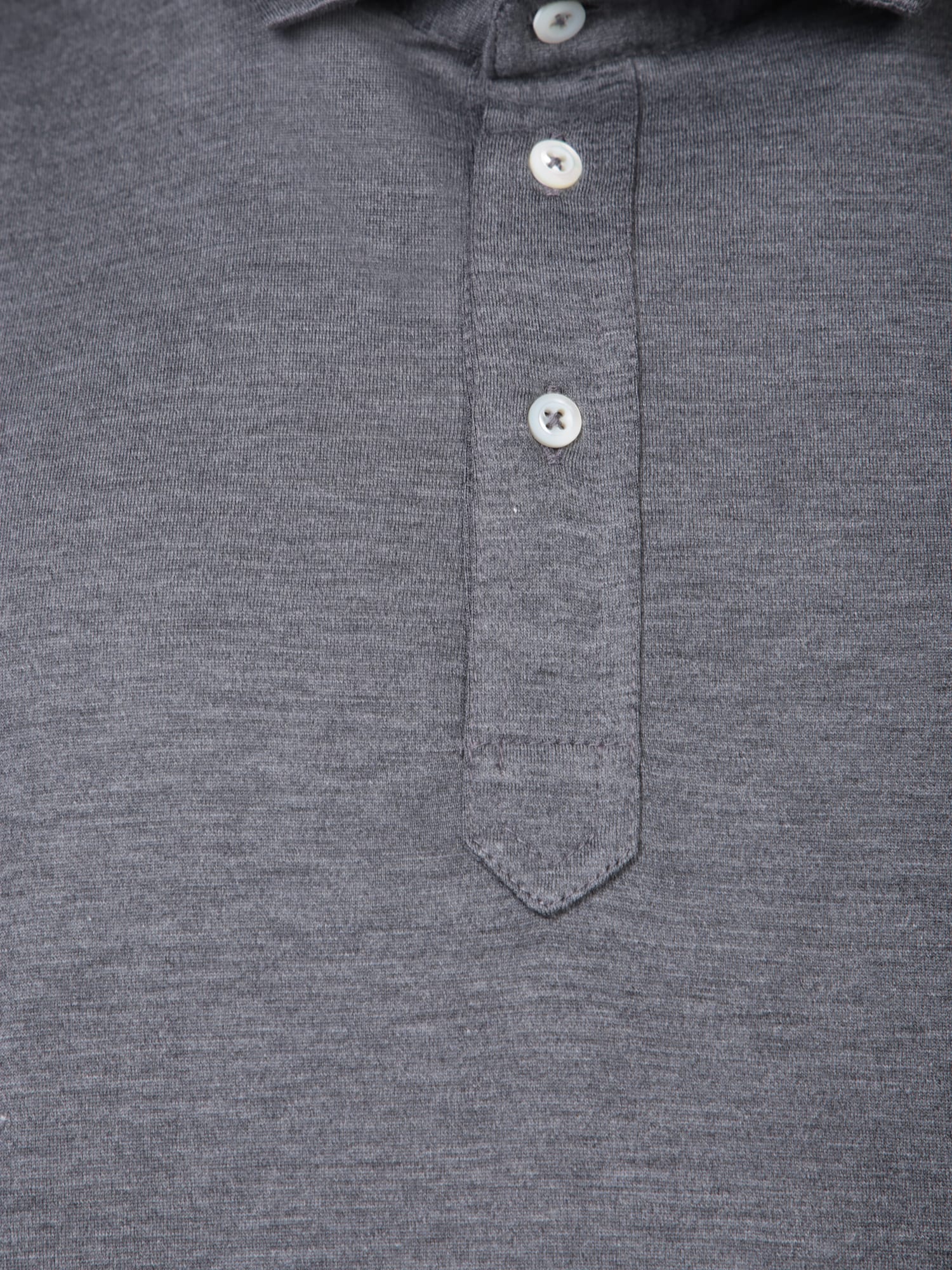 【送料&関税込】Brunello Cucinelli Silk And Cotton Grey Polo Brunello Cucinelli Silk And Cotton Grey Polo Shirt | italist