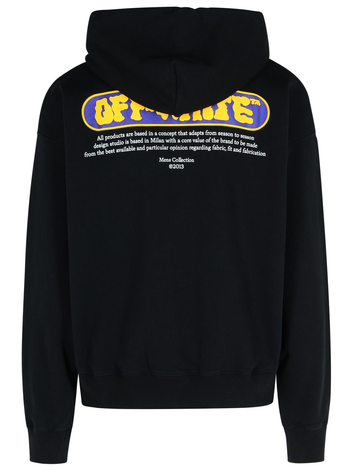 その他 Off-White Black cotton sweatshirt (OWBA071F23JER001 1001) Off-White - Logo detail cotton sweatshirt black - The Corner