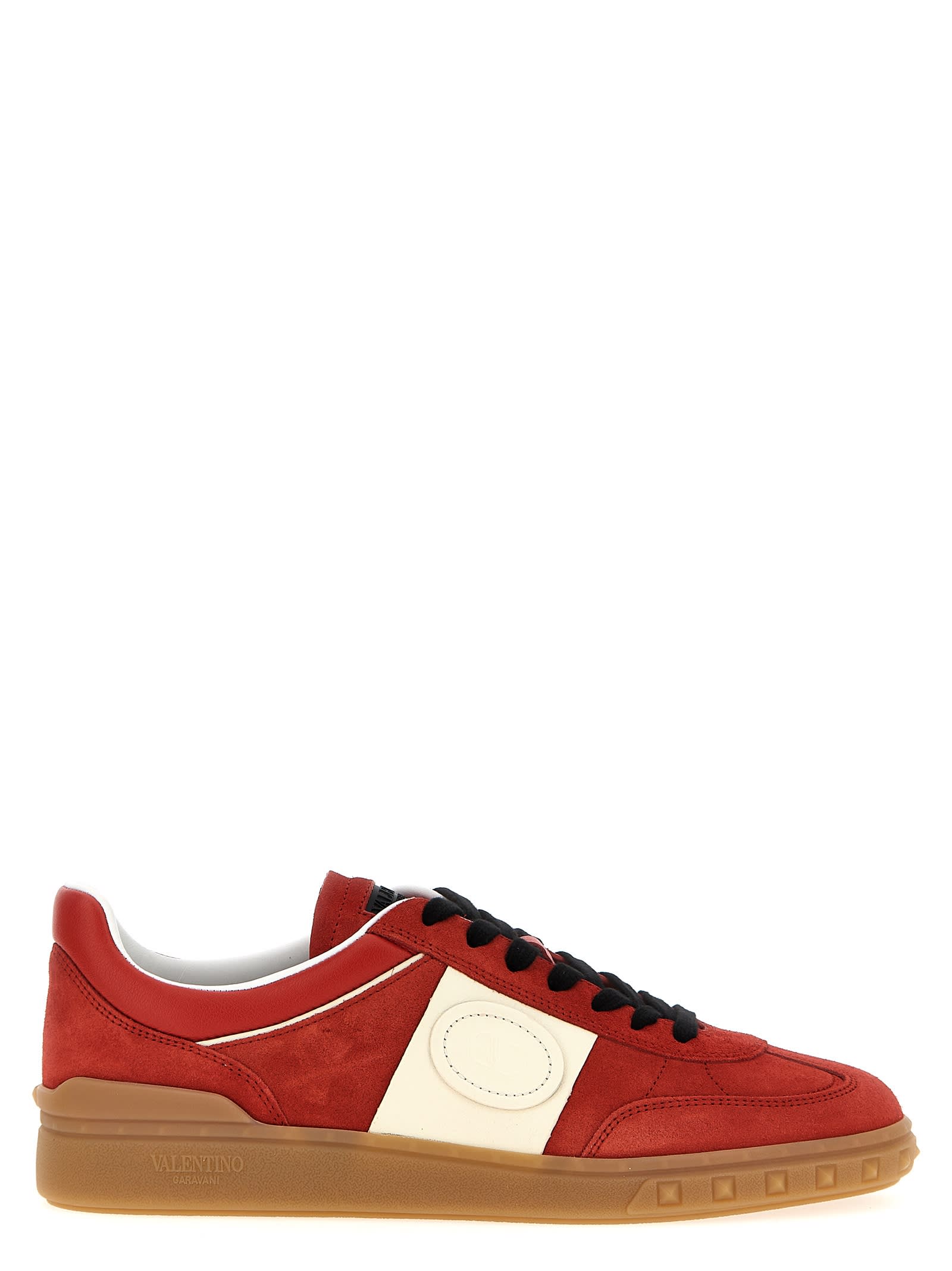 【関税込み】VALENTINO GARAVANI 'UPVILLAGE' SNEAKERS Upvillage Sneaker In Calfskin Leather for Woman in Rose