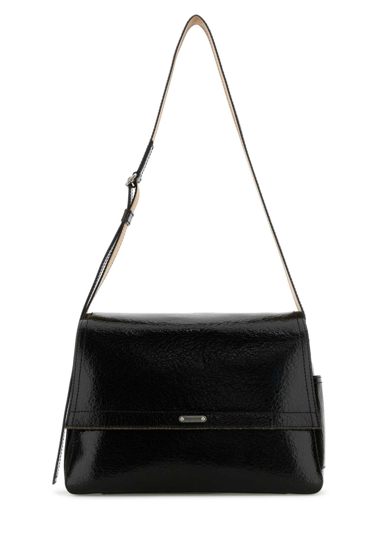 ショルダーバッグ alexander mcqueen Black leather The Slouch crossbody bag Alexander McQueen Black Leather The Slouch Crossbody Bag