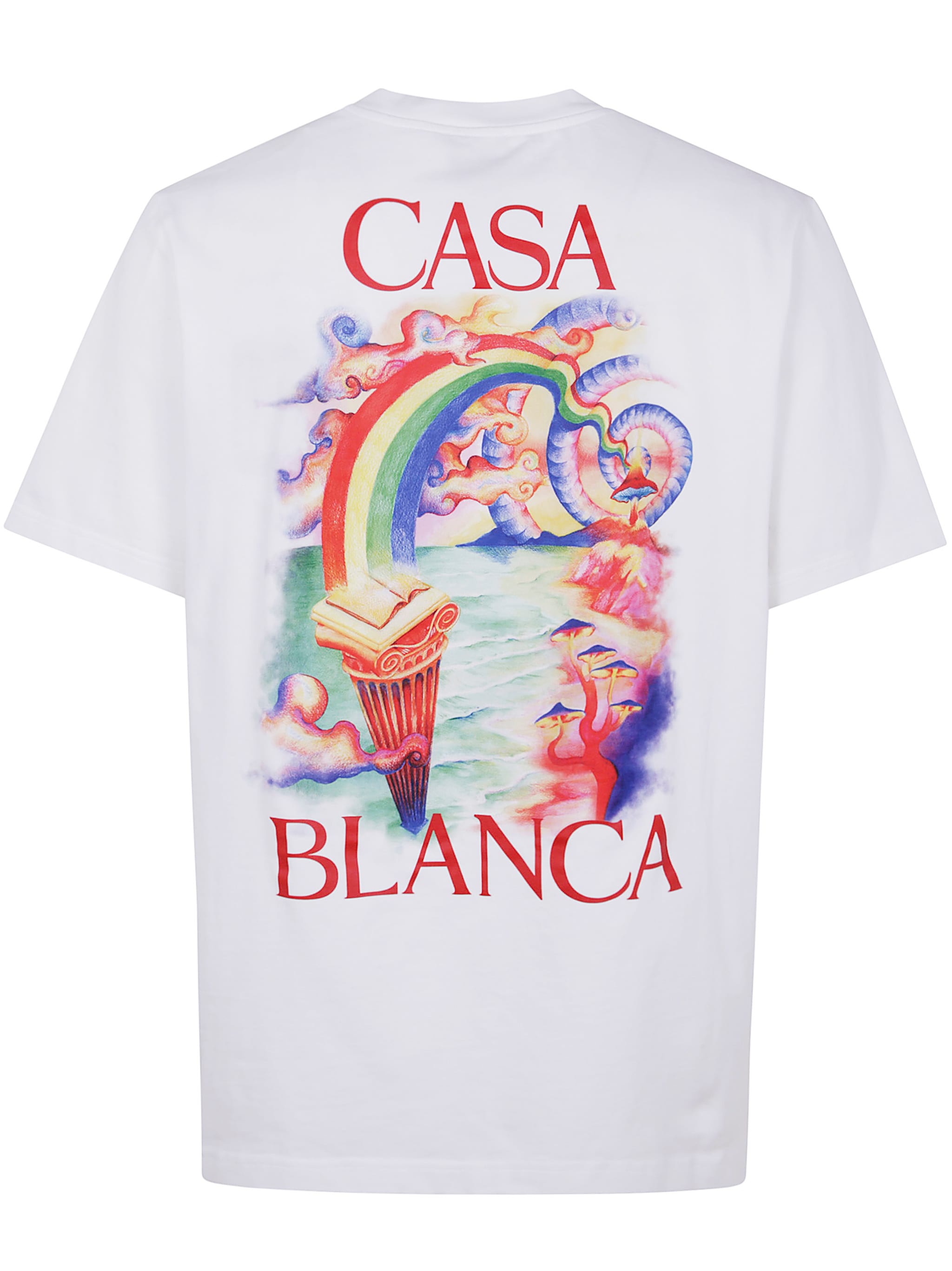 大人気♪【Casablanca】ネイチャーズティーチャー Tシャツ Casablanca Nature Teacher Printed T-shirt | italist, ALWAYS