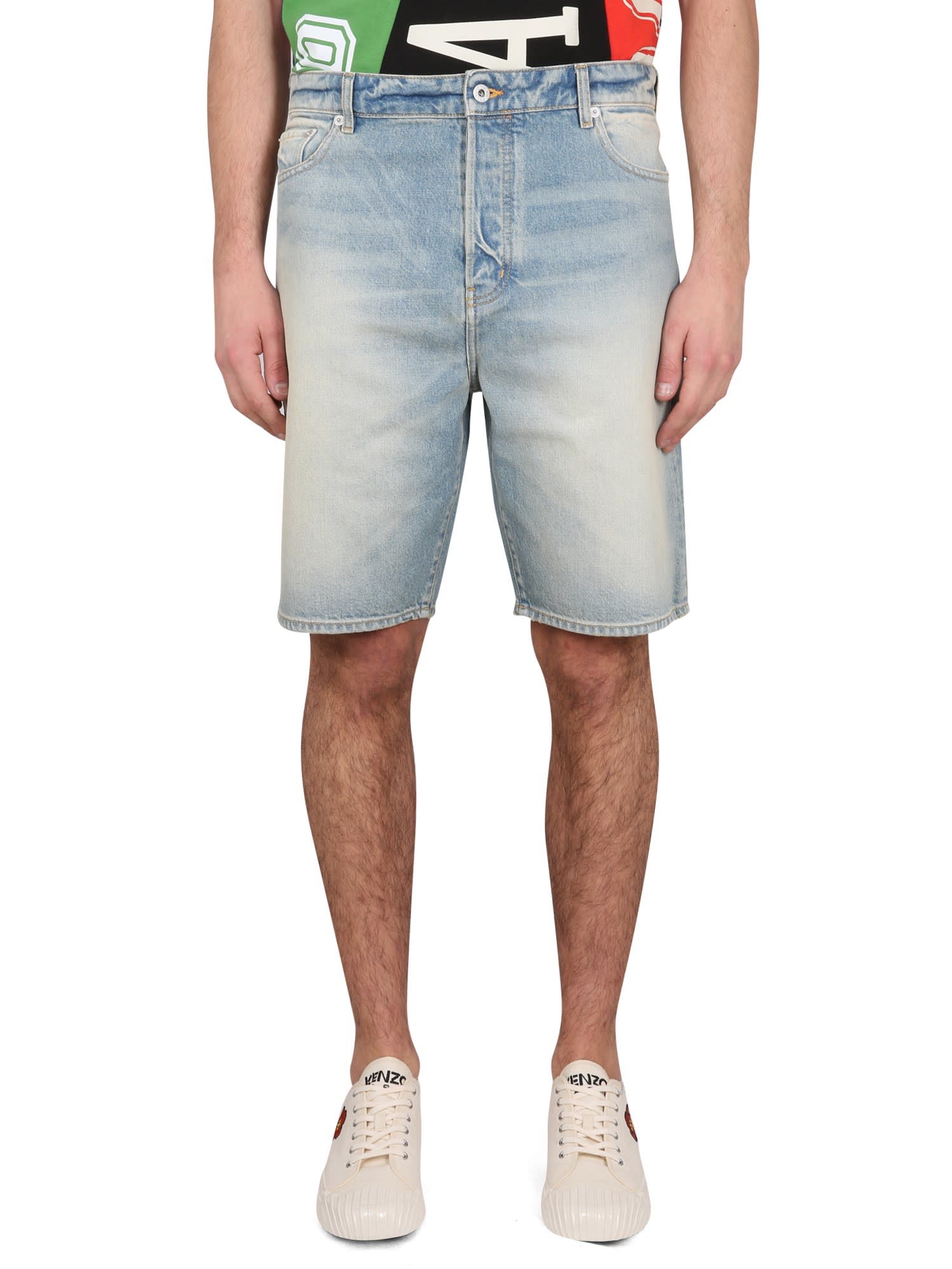 Denim Bermuda Shorts