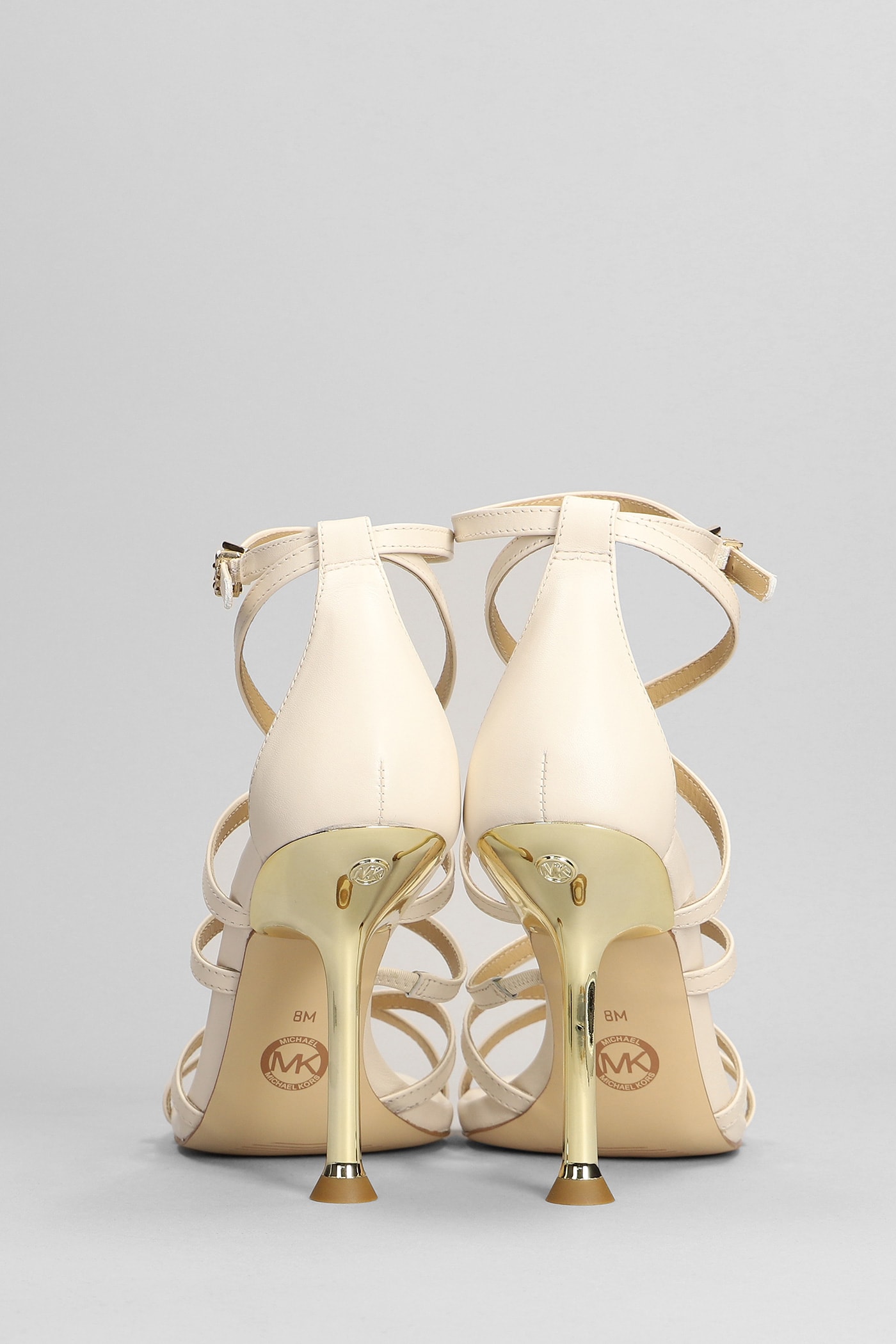 【送料&関税込】Michael Kors Imany Strap Sandals In Beige Le Michael Kors Imany Strap Sandals In Beige Leather | italist