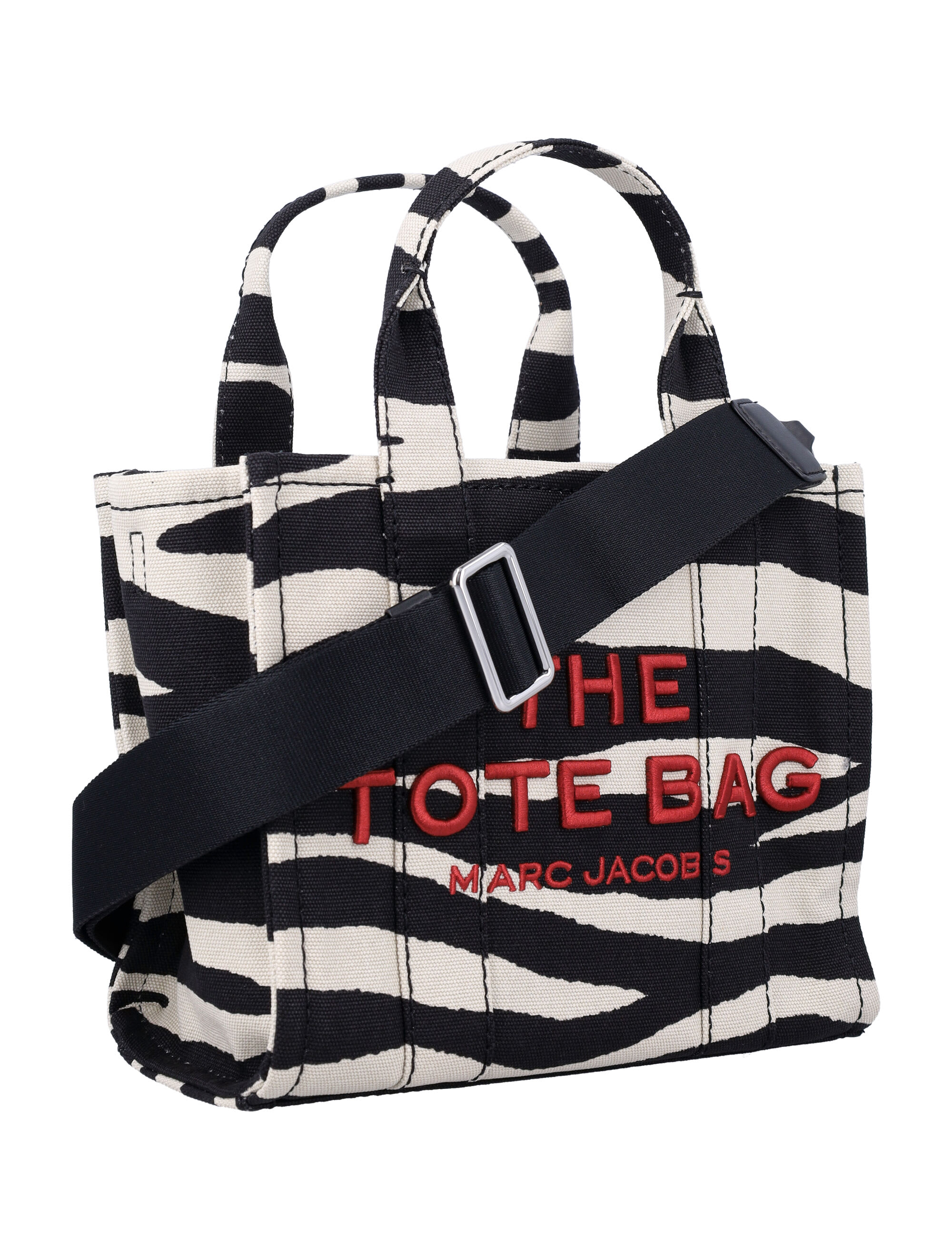 トートバッグ MARC JACOBS The Small Tote Zebra Canvas bag Marc Jacobs Zebra-print Tote Bag | Black | FARFETCH