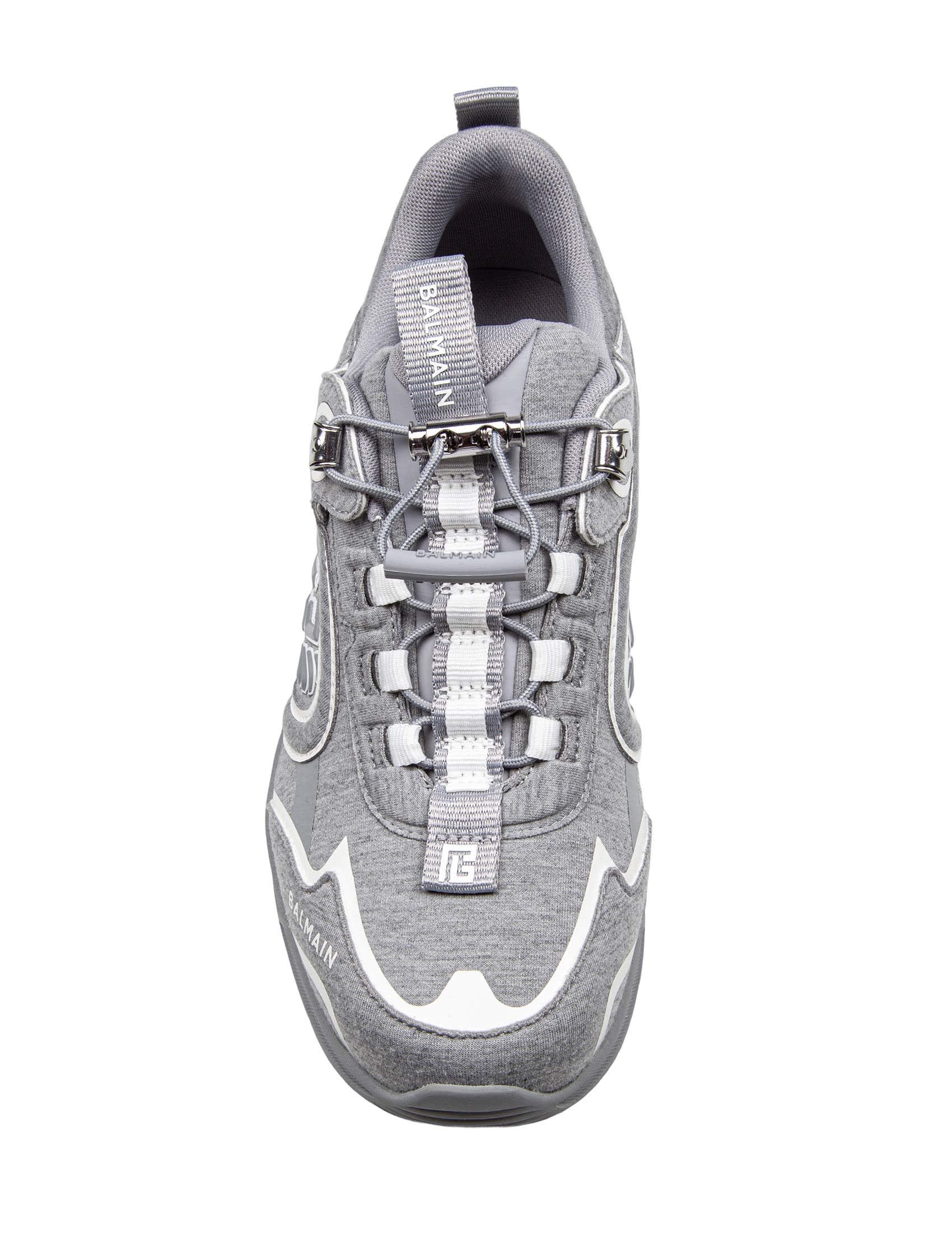 【送料&関税込】Balmain Cosmic Dust Pile Sneakers Color Grey Balmain Cosmic Dust Pile Sneakers Color Grey/white | italist