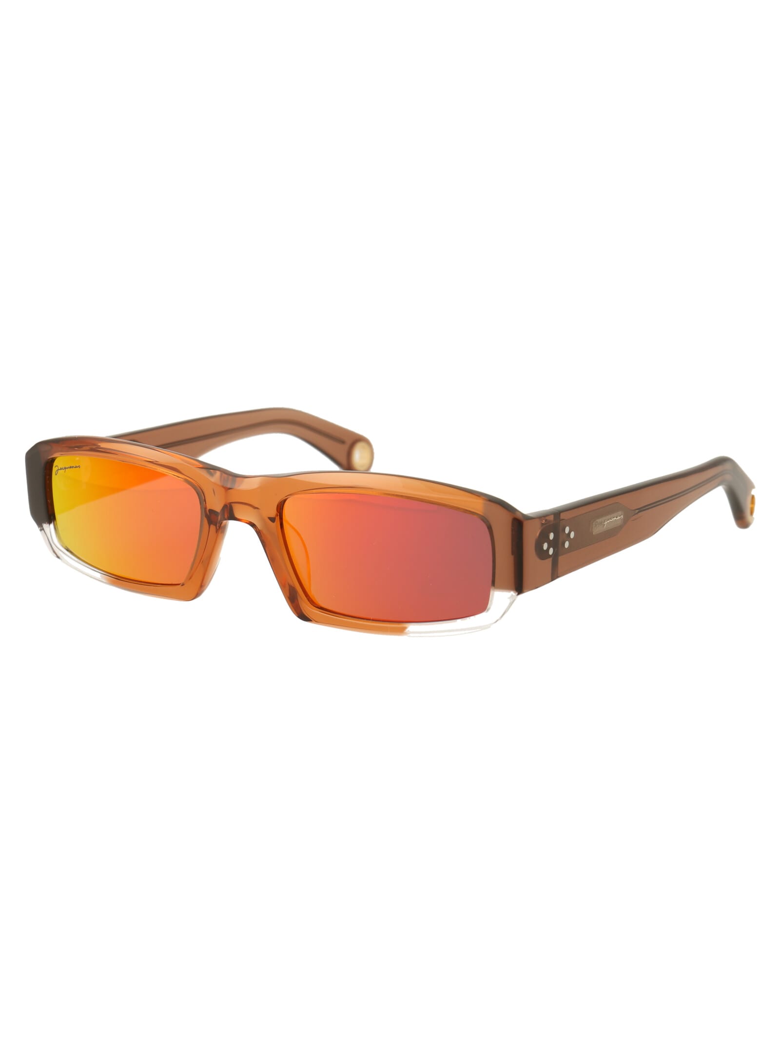 サングラス JACQUEMUS Unisex SUNGLASSES (LES LUNETTES ALTU MBRW BROWN) Jacquemus Les Lunettes Altu Sunglasses | italist