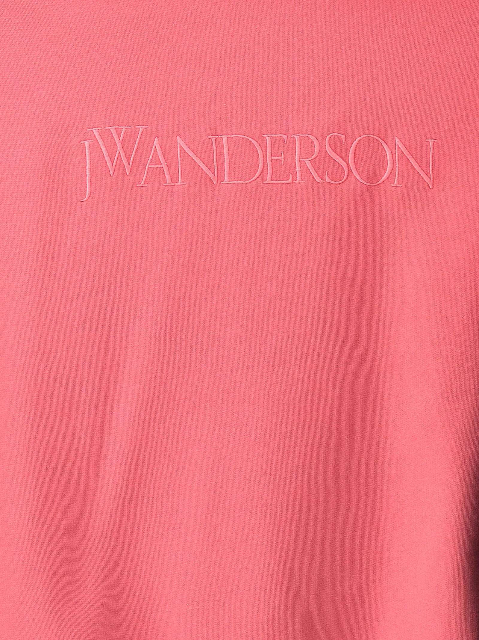 ★J W ANDERSON★ Logo embroidery sweatshirt pink JW0103PG139 JW Anderson LOGO EMBROIDERY SWEATSHIRT Pink | BSTN Store