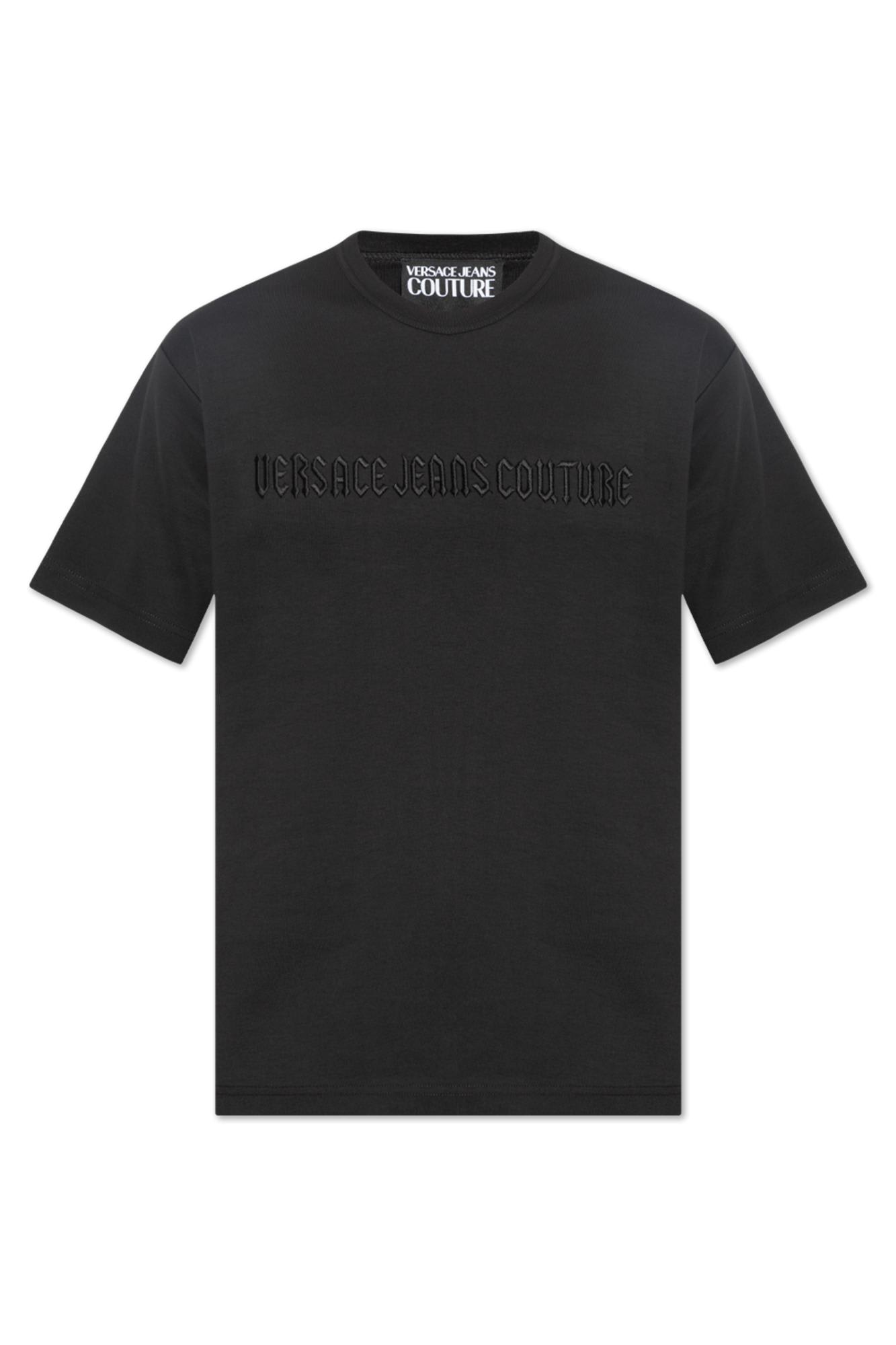 関税送料込◆VERSACE◆1978 リエディション ロゴ Tシャツ 1978 Re-Edition Logo T-Shirt Black | VERSACE US