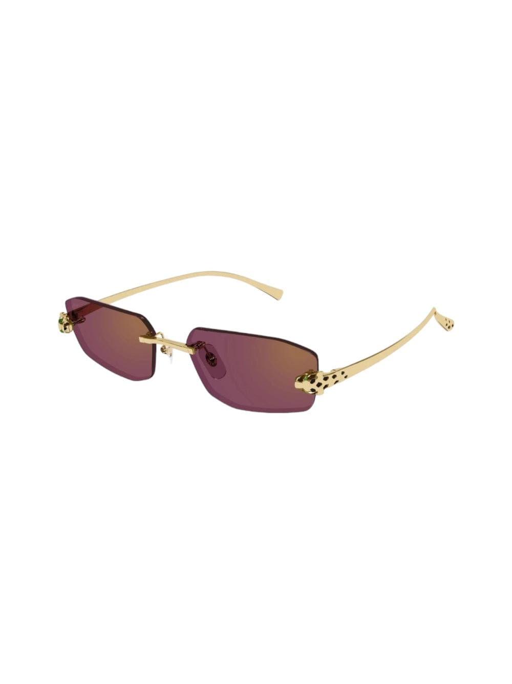 Cartier ゴールドフレーム サングラス Panthère de Cartier Sunglasses CT0474S 001 Gold Grey - eye-oo.com