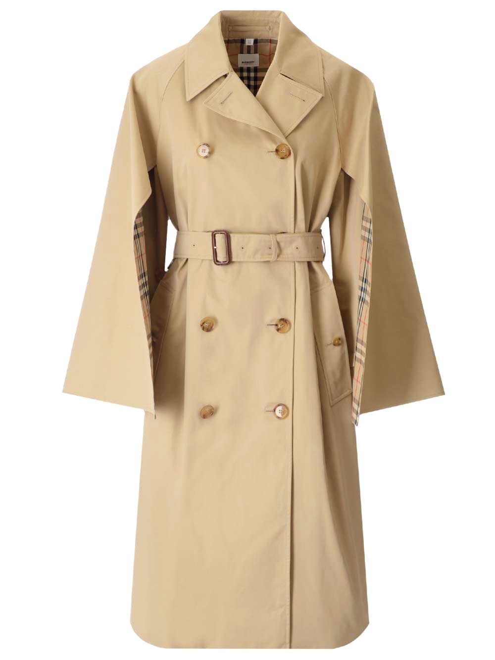 【送料&関税込】Burberry Trench Coat With Cape Sleeves Burberry Trench Coat With Cape Sleeves | italist