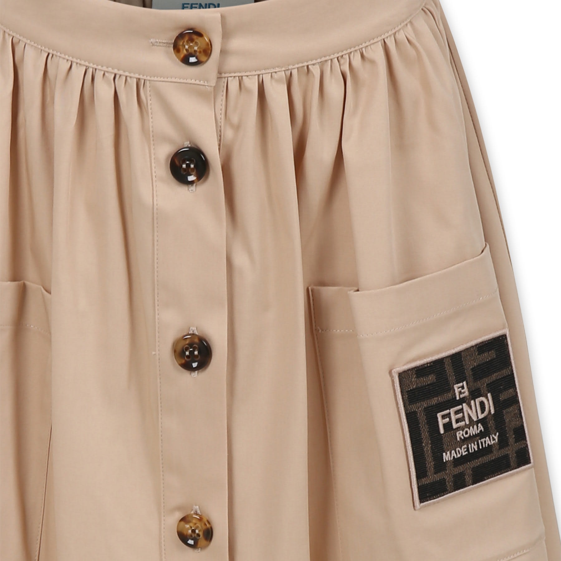 スカート FENDI Woman Skirt Beige FZQ769ATPY F1RX9 Skirt Linen Beige | Fendi