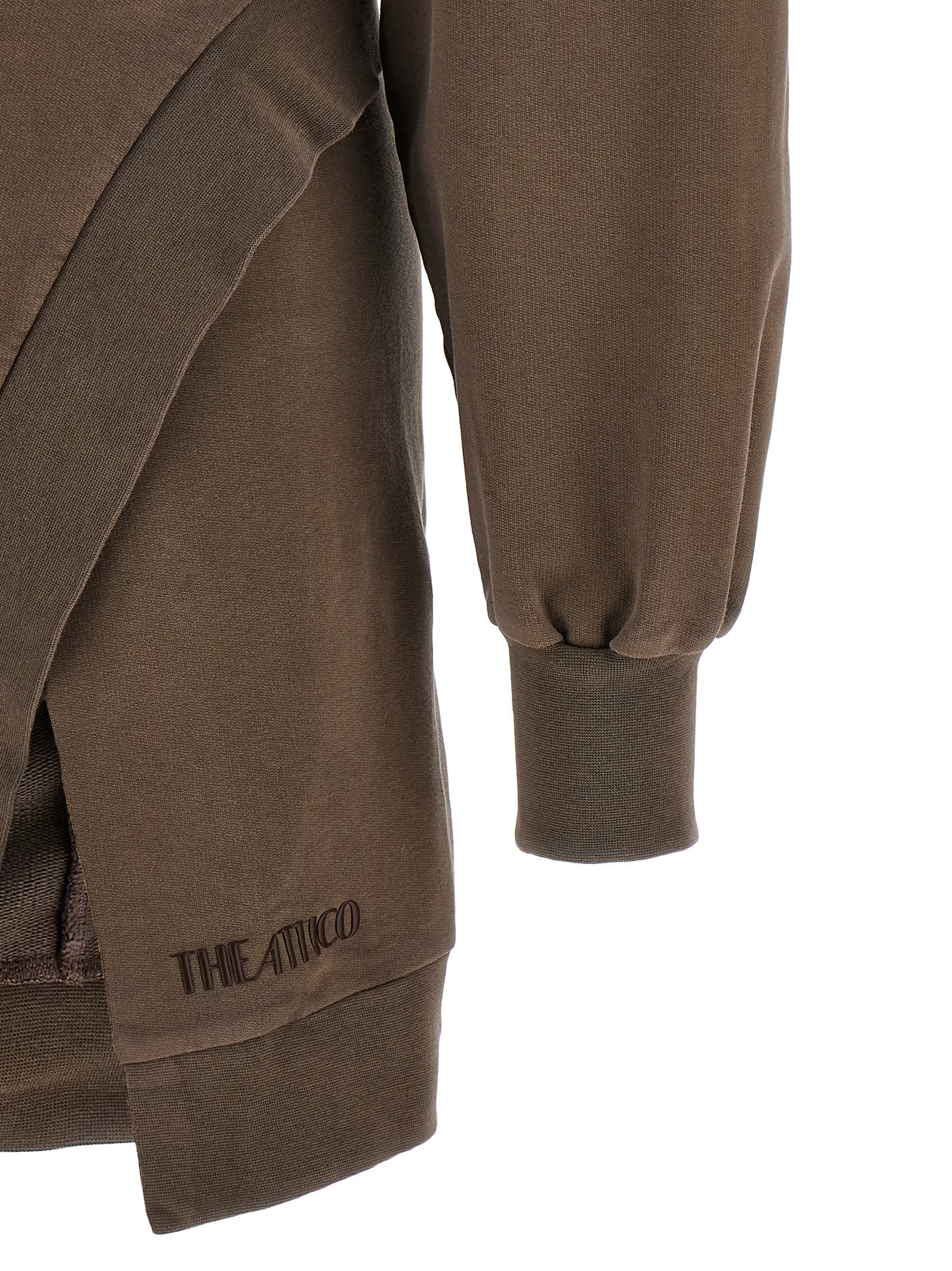 ワンピース THE ATTICO FW25 Sweatshirt dress (251WCA00436 183) The Attico Sweatshirt Dress | italist