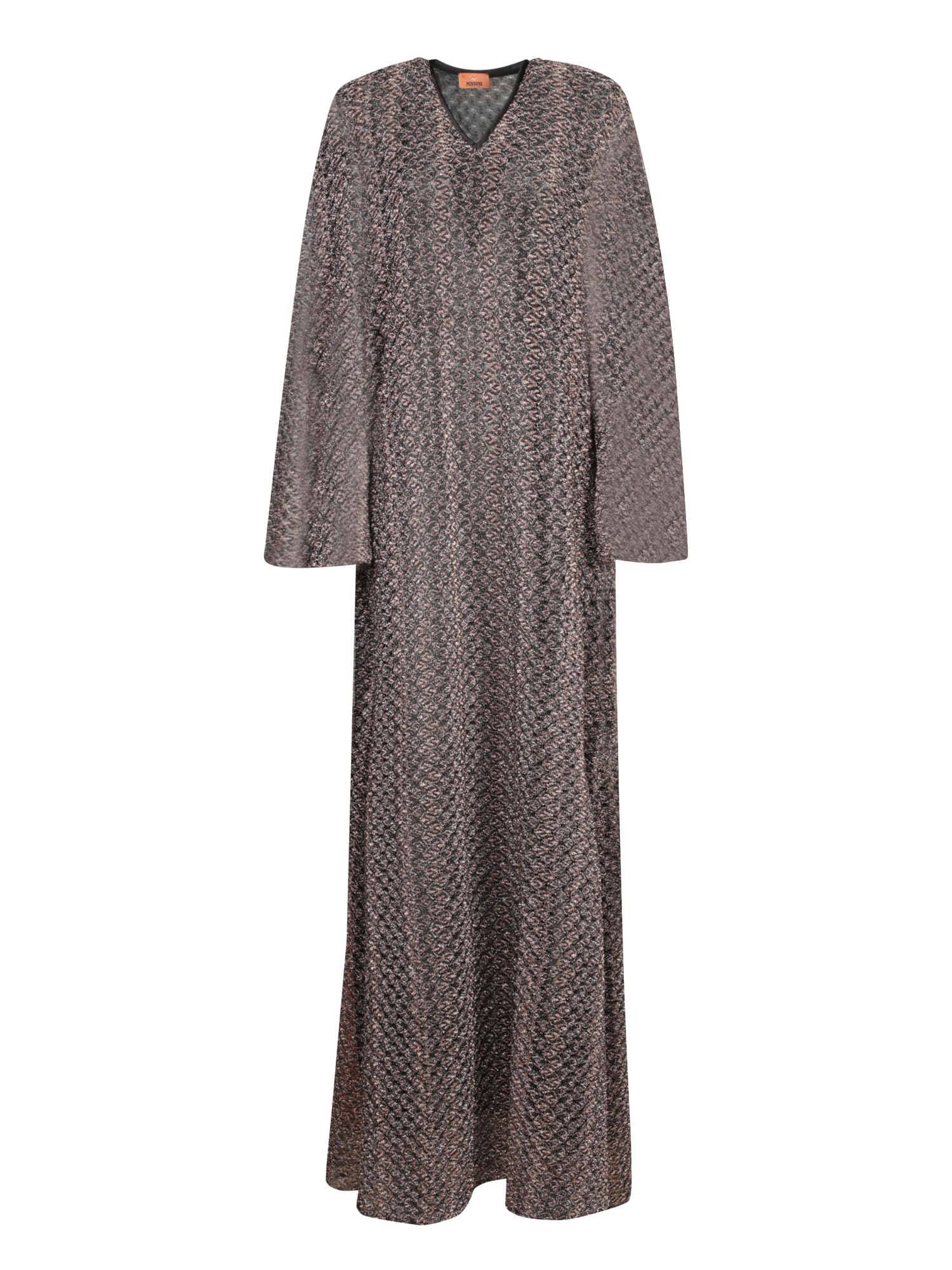 long kaftan black and bronze