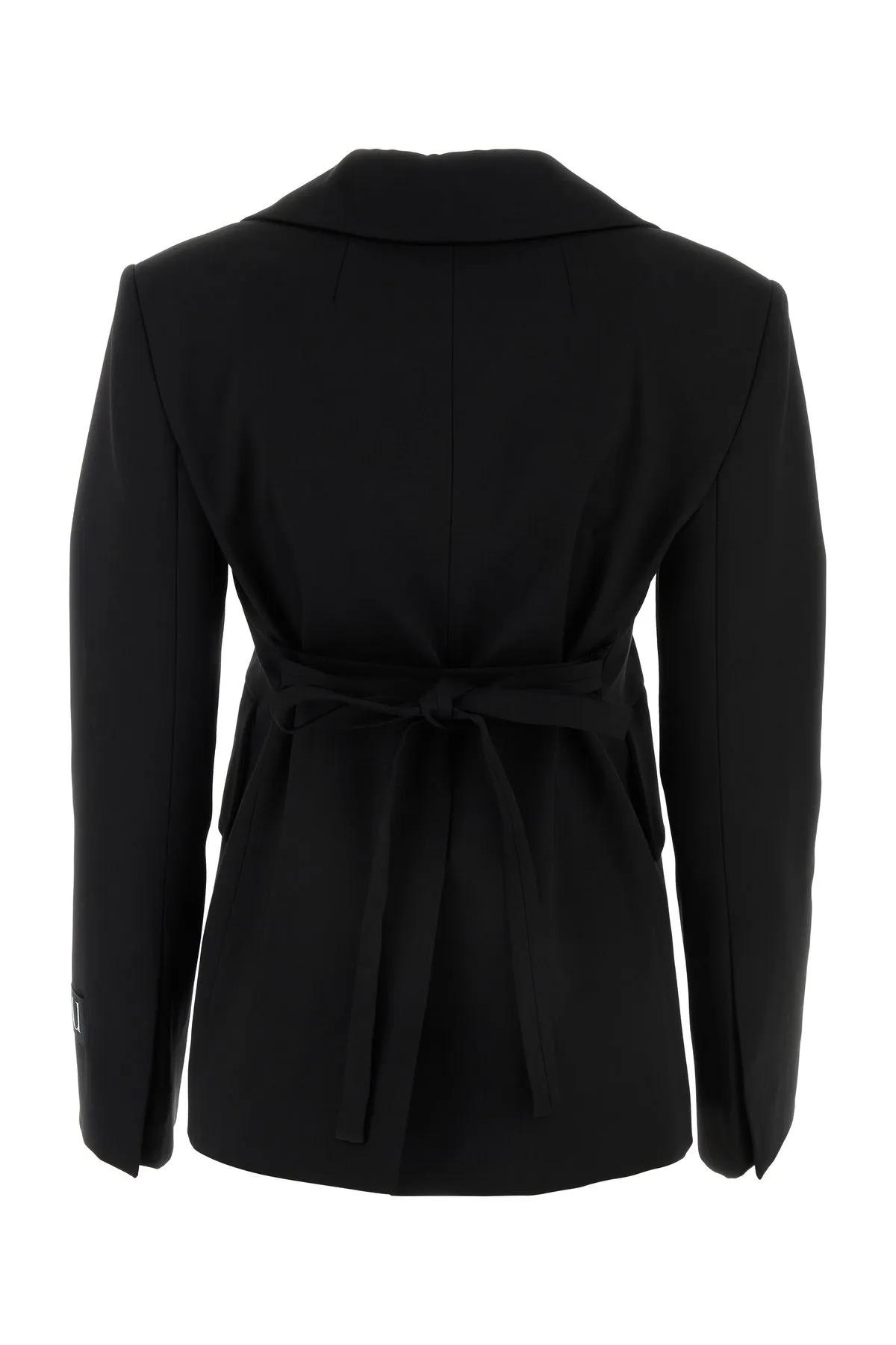Patou Black Stretch Wool Blazer | italist Patou Black Stretch Wool Blazer | italist