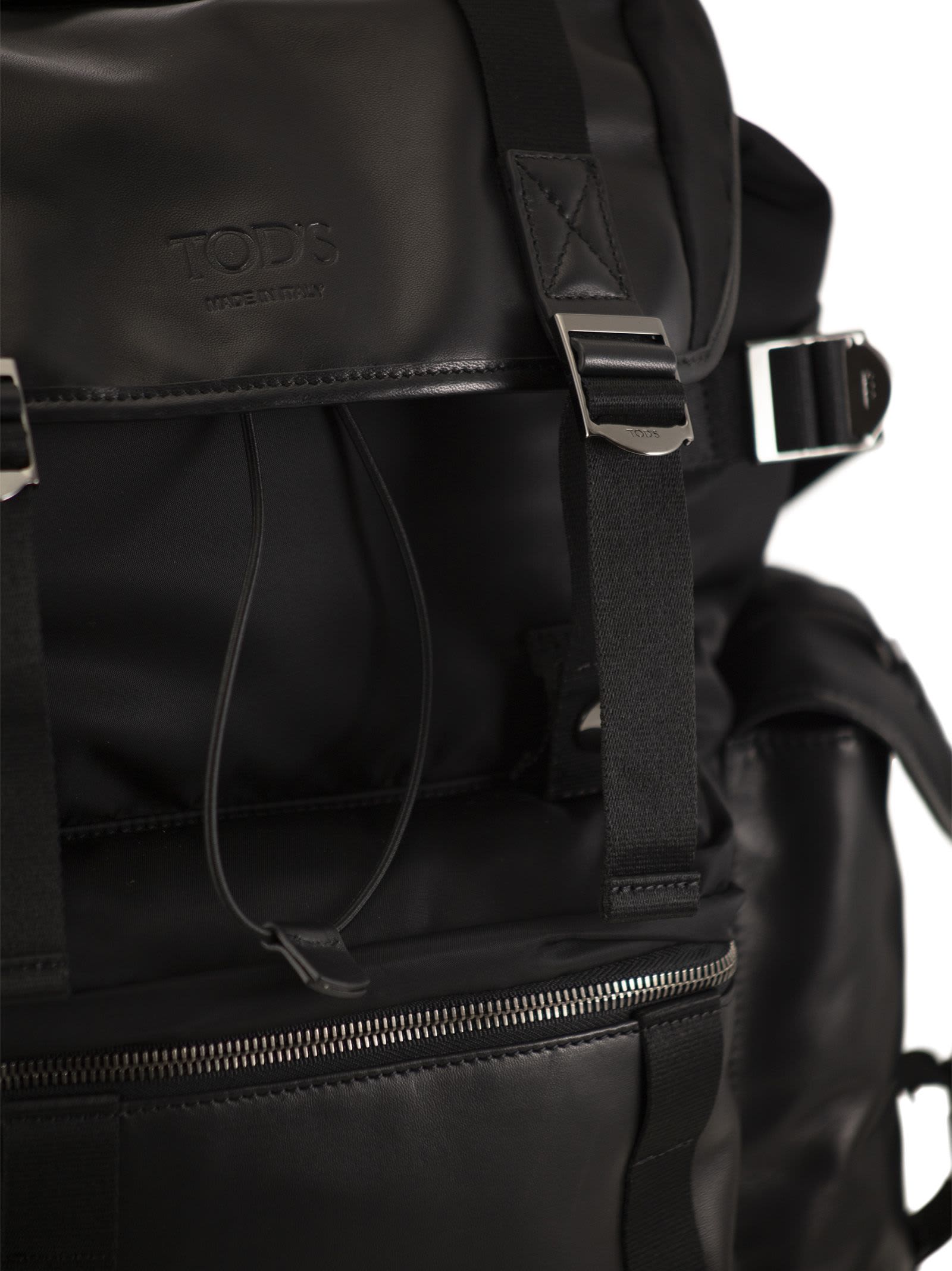 Tod's Fabric And Leather Medium Backpack | italist