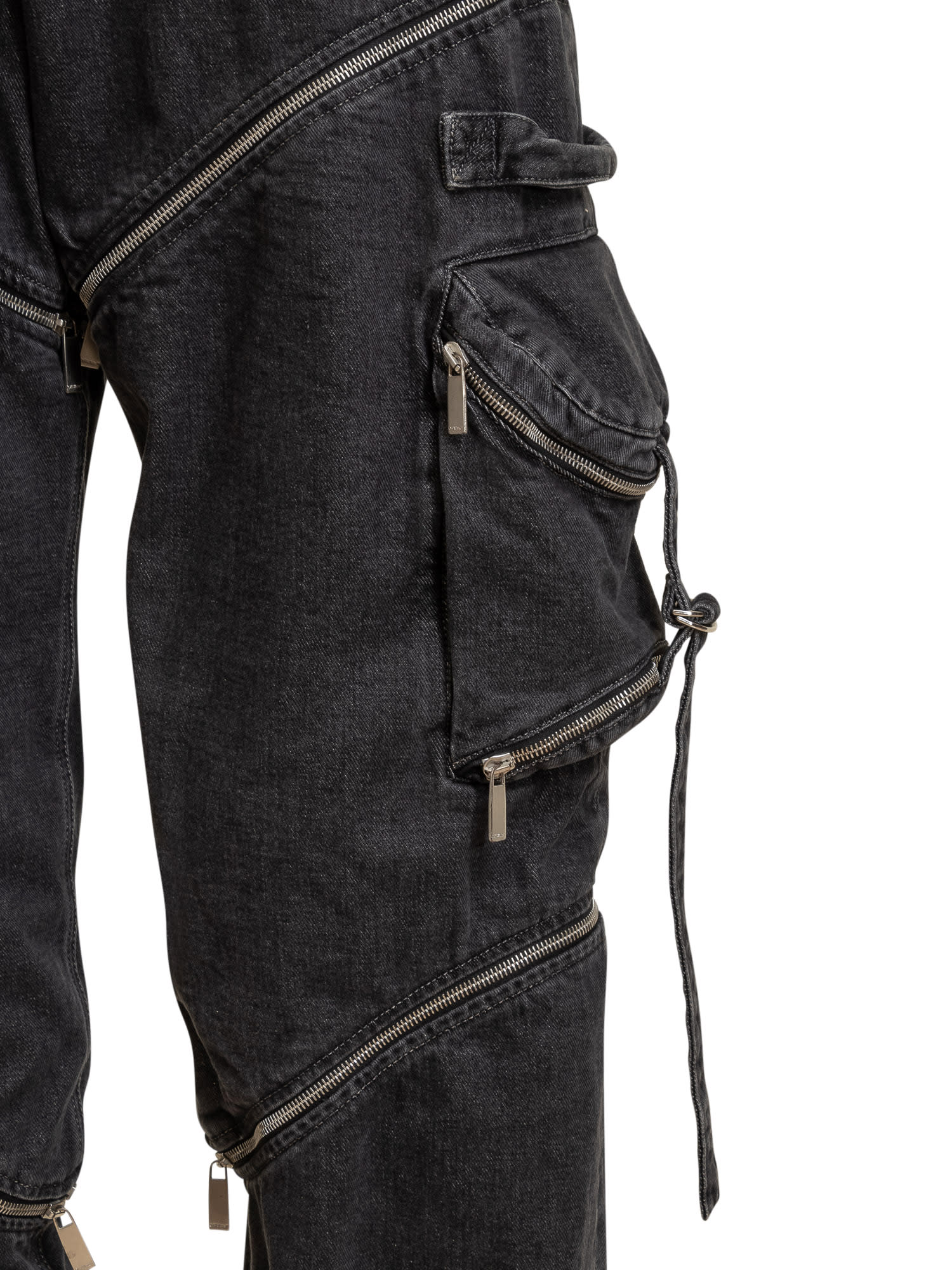 Off-White Zip Denim Cargo Pants | italist