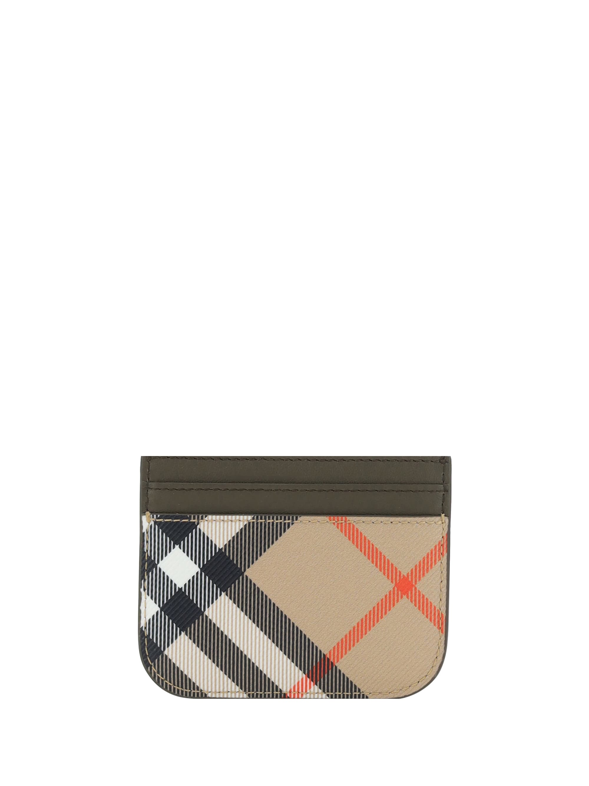 Burberry 'sandon' Beige Leather Card Holder | italist