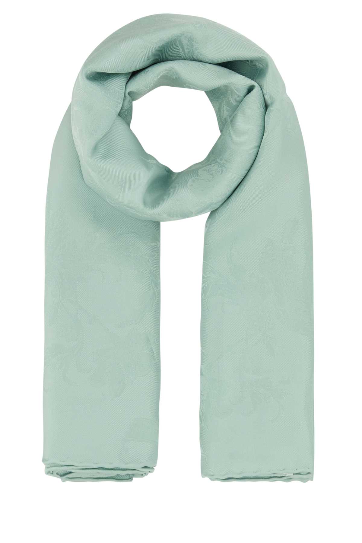 スカーフ Alexander Mcqueen Sea Green Silk Foulard Alexander McQueen Sea Green Silk Foulard | italist