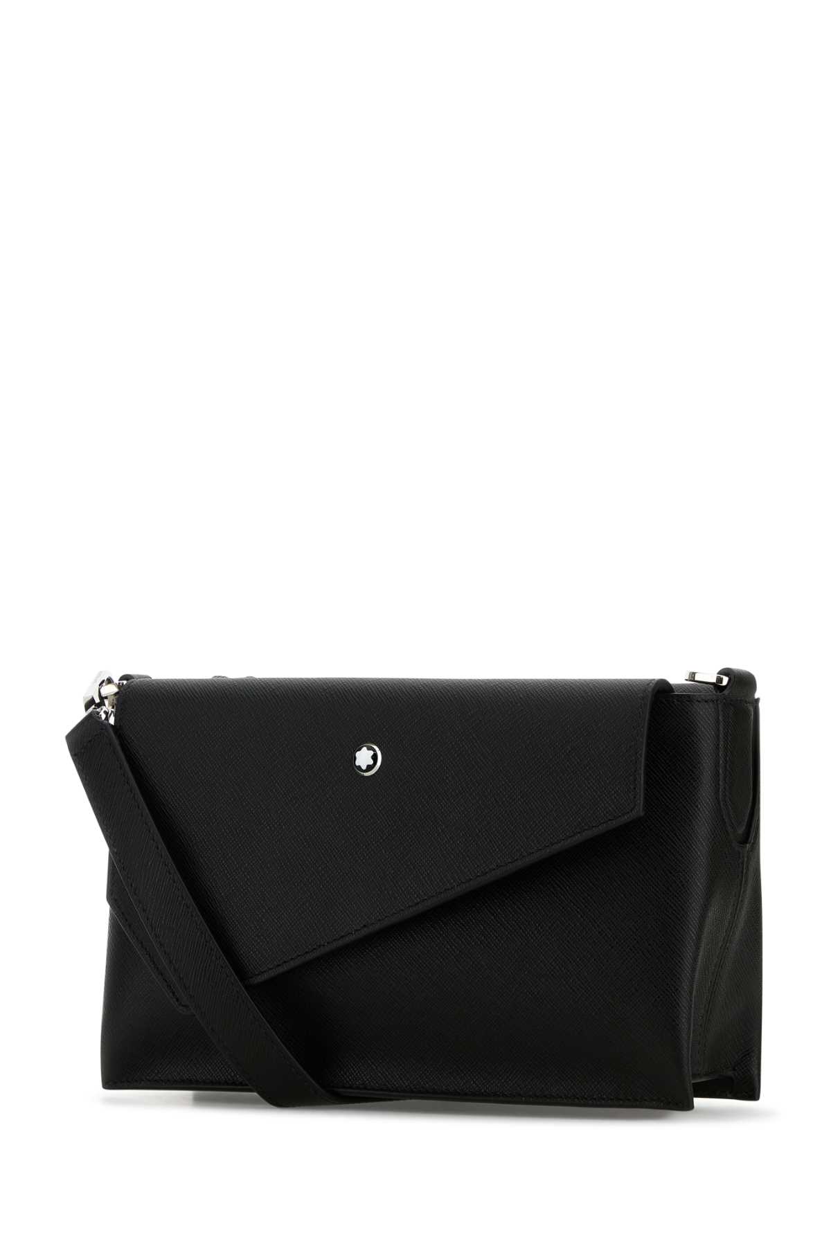 ショルダーバッグ MONTBLANC BLACK LEATHER CROSSBODY BAG Meisterstück mini messenger - Luxury Cross bodies