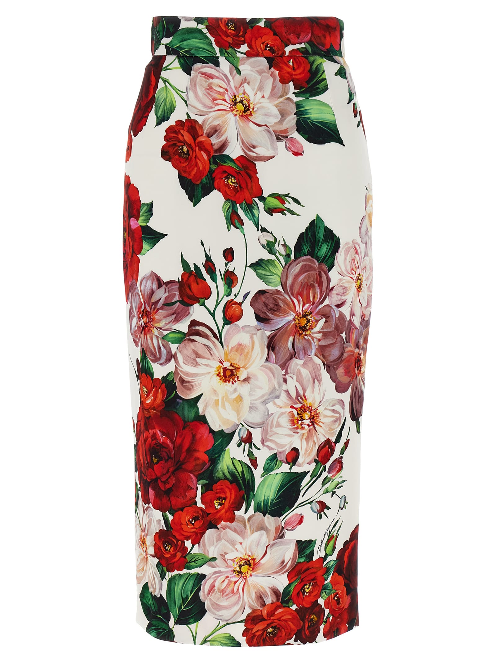 スカート Dolce & Gabbana Floral longuette skirt 29693122_58807166_600.jpg
