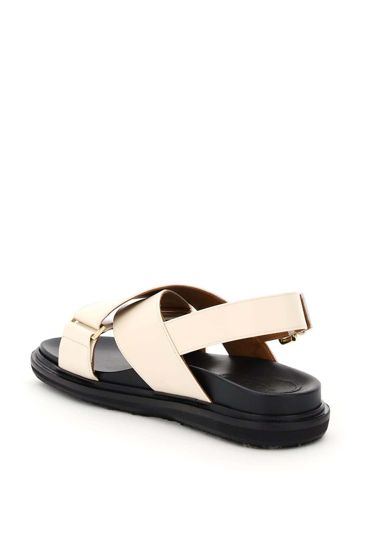 Marni Ivory Leather Sandals | italist