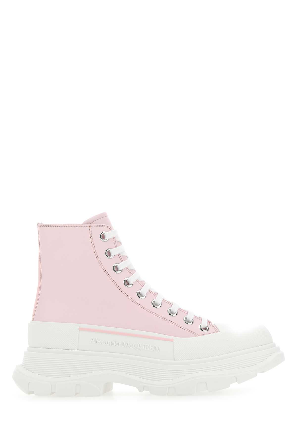 スニーカー ALEXANDER MCQUEEN Pastel Pink Leather Tread Slick Sneakers Alexander McQueen Pastel Pink Leather Tread Slick Sneakers