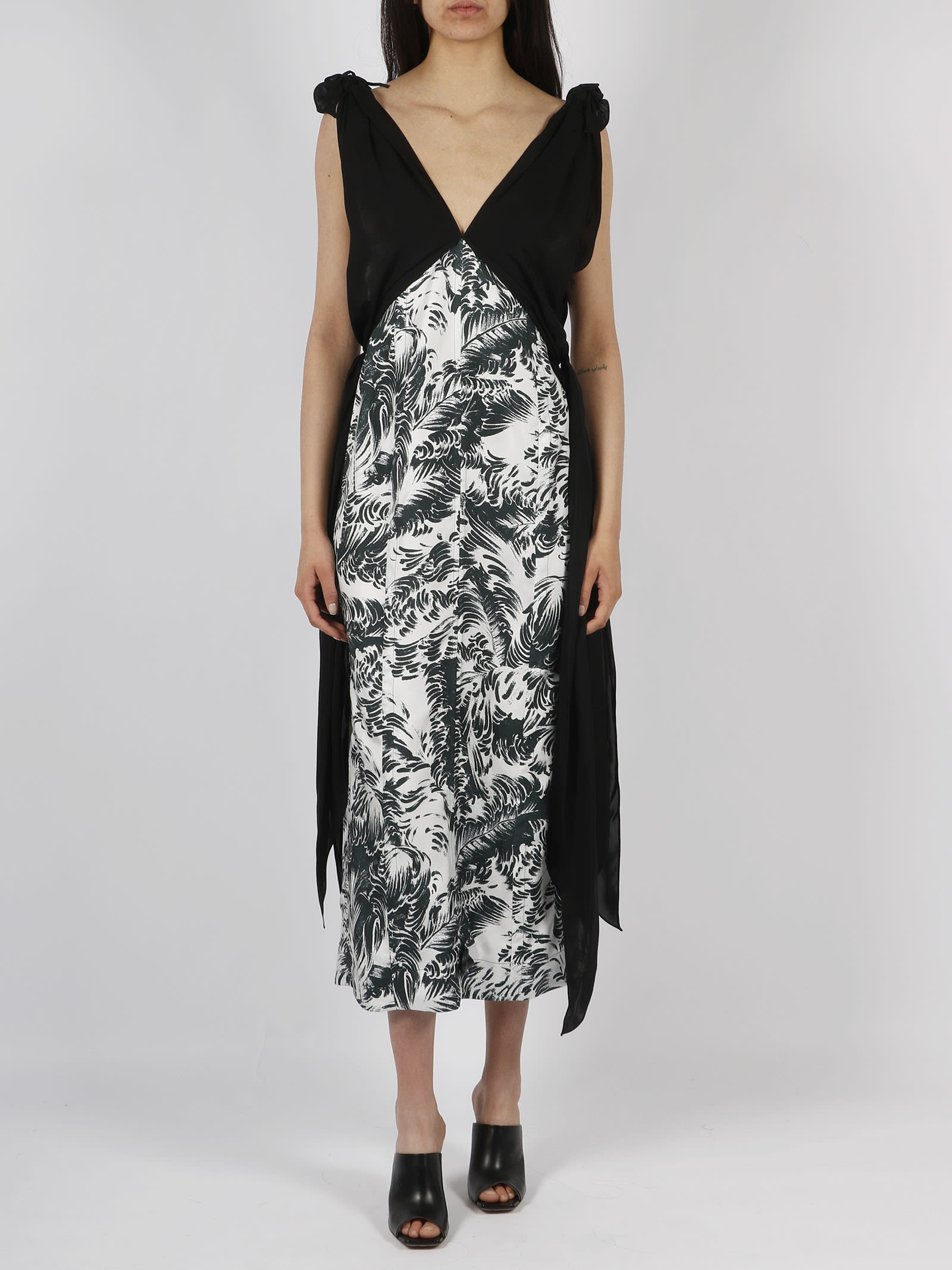 ボッテガヴェネタ Bottega Veneta Printed Silk Long Dress Bottega Veneta Printed Silk Dress | italist