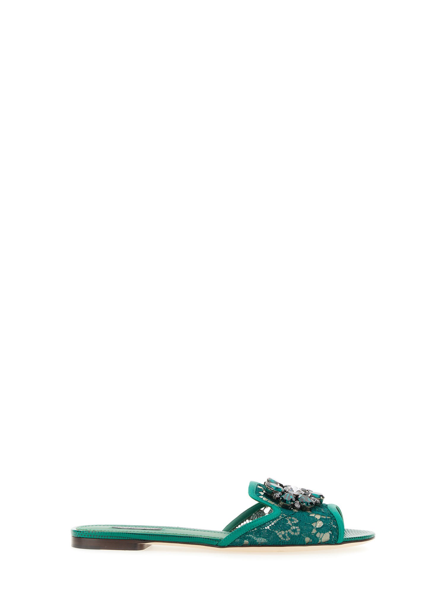 【送料&関税込】Dolce & Gabbana taormina Lace Sandals Dolce & Gabbana Taormina Lace Vally Slippers | Sendegaro
