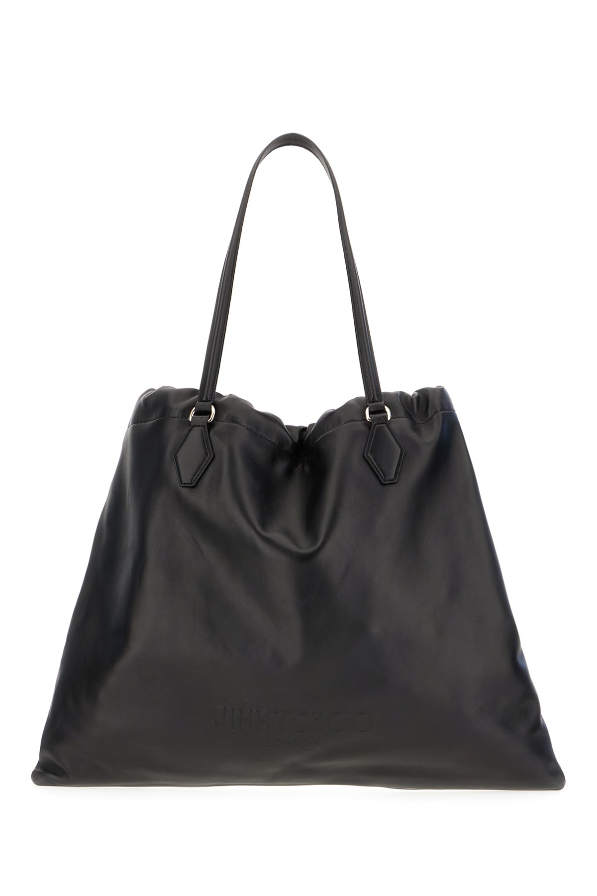Jimmy Choo Black Nappa Leather Shopping Bag | italist
