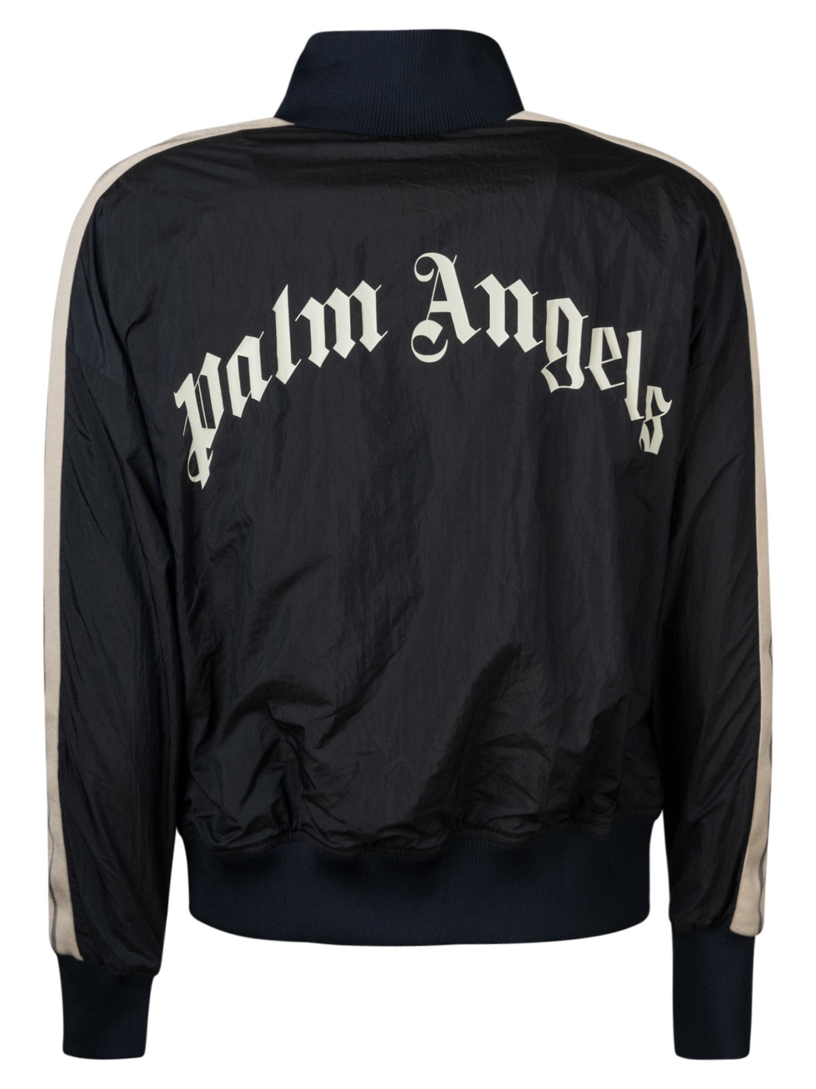 Palm Angels Curved Logo Checked Trucker Jacket Palm Angels