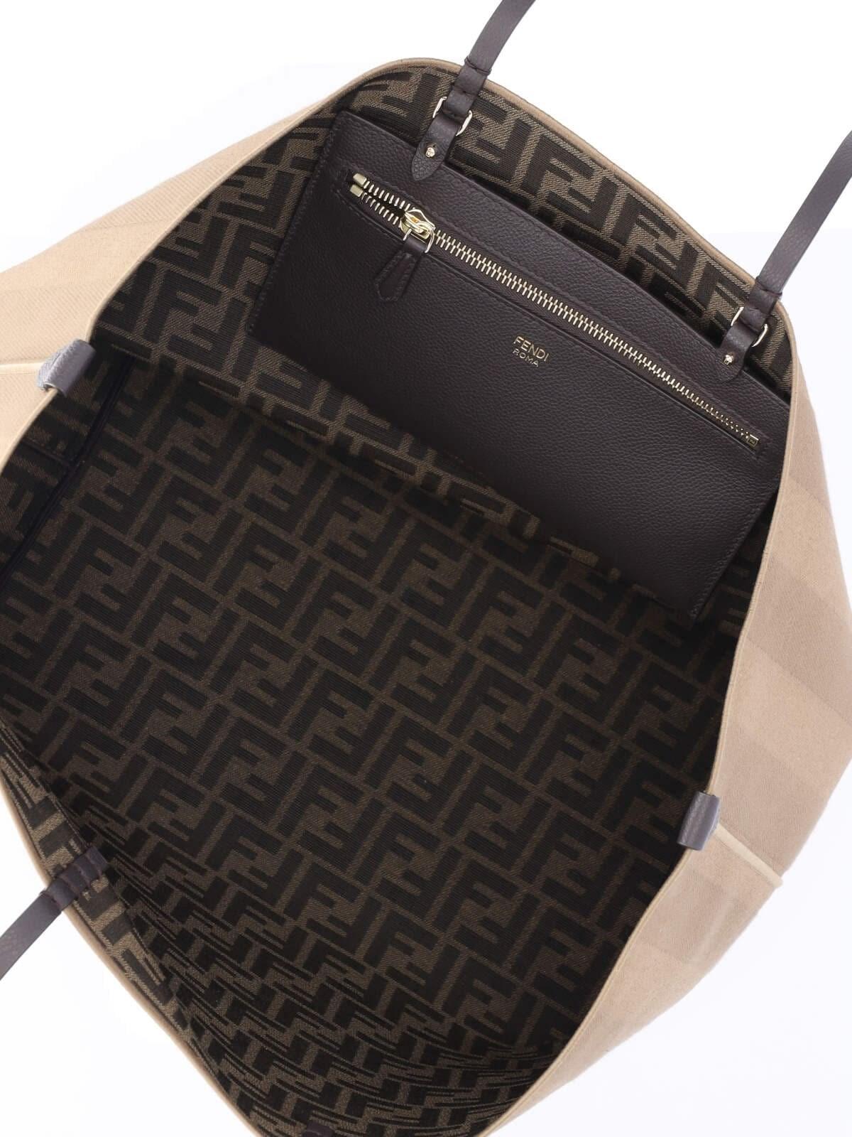 【送料&関税込】Fendi Large Reversible Ff Logo Shopping Bag Fendi Large Reversible Ff Logo Shopping Bag | italist