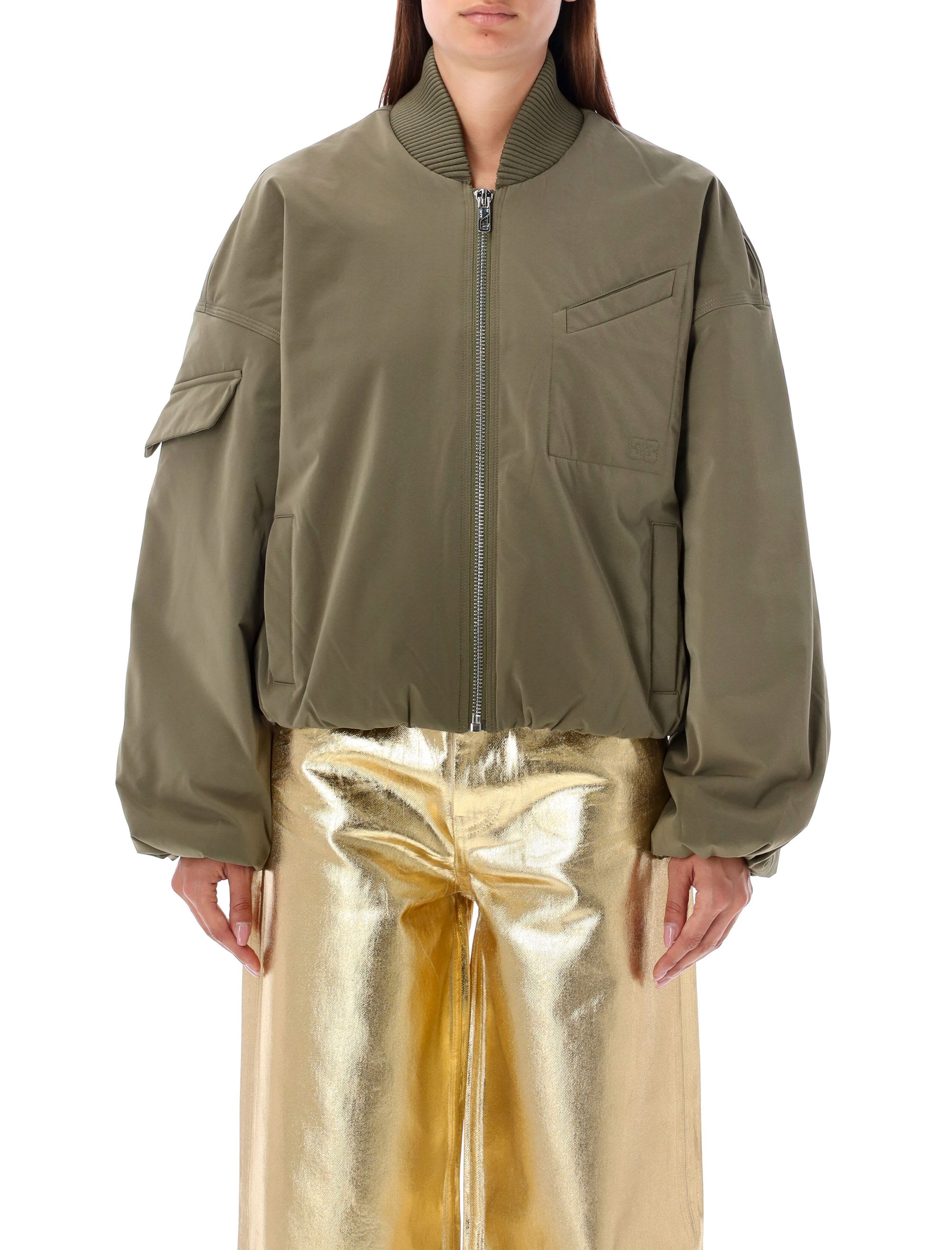 関税・送料込み【GANNI】ブルゾン Ganni Oversized Short Bomber | italist