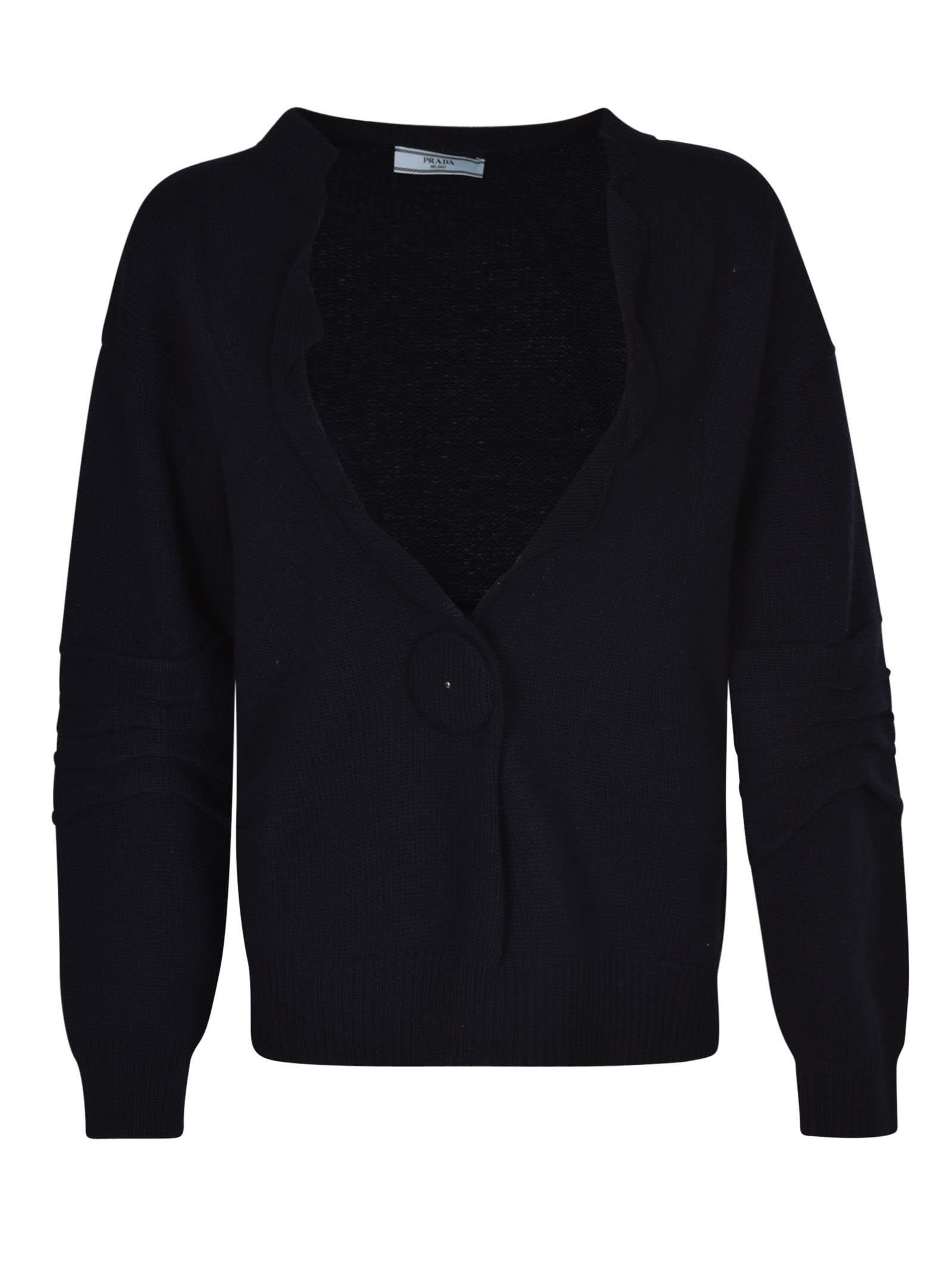 Prada Black Wool Cardigan - Size IT42 ○ Labellov ○ Buy and