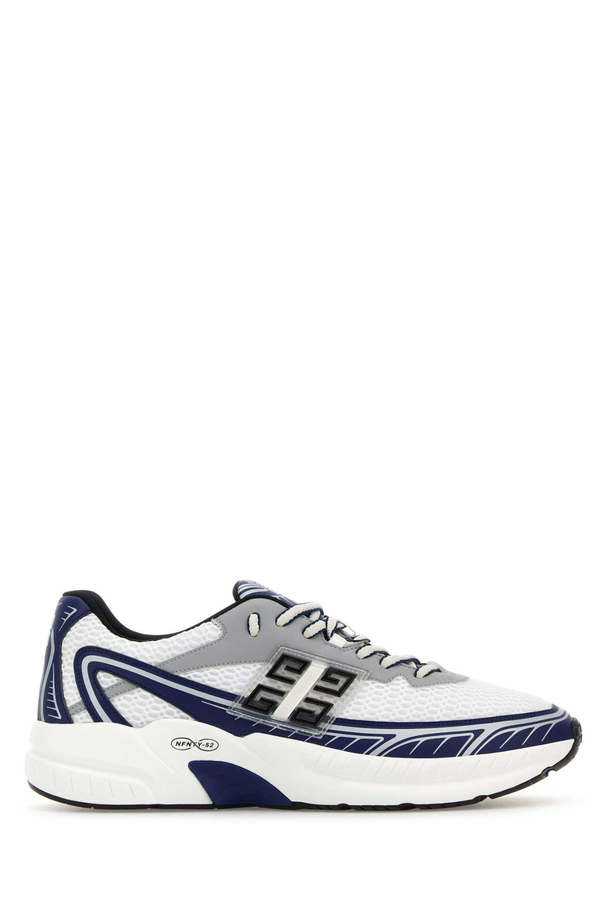 スニーカー GIVENCHY LIGHT GREY SUEDE AND MESH NFNTY-52 SNEAKERS NFNTY-52 Suede and Mesh Sneakers - Light Grey – Feature