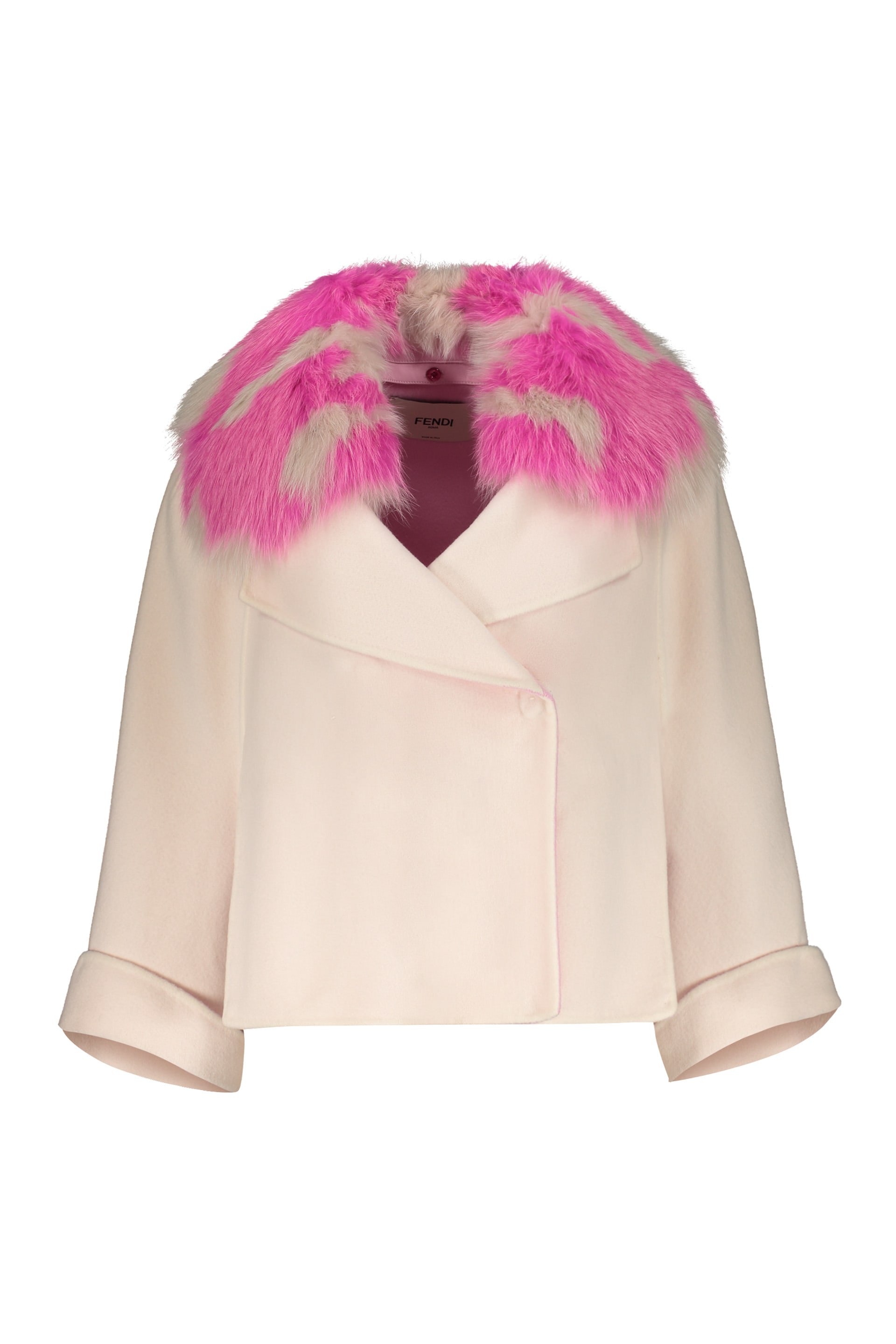 【送料&関税込】Fendi Fur Collar Cashmere Cape-coat Fendi Fur Collar Cashmere Cape-coat | italist