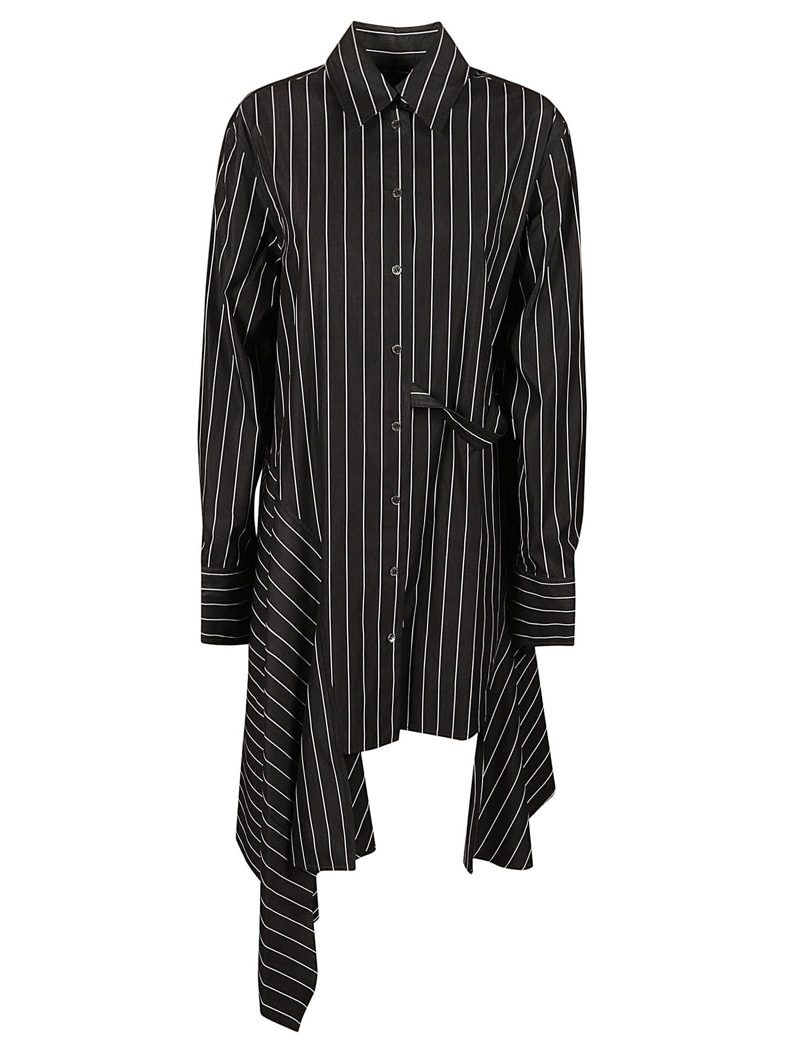 deconstructed shirt dress