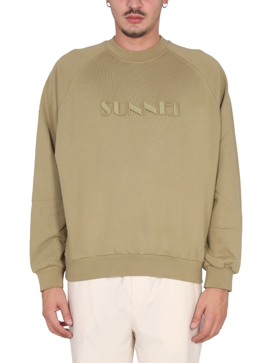 Sunnei Sweatshirt With Logo Embroidery | italist