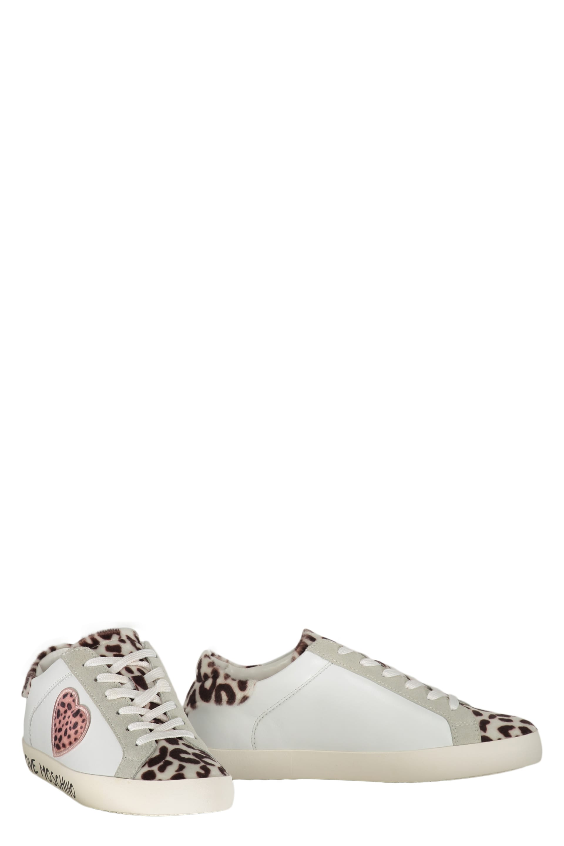 Moschino スリフレスミティトレス HJ0401 0555 Love Moschino Leather Low-top Sneakers | italist
